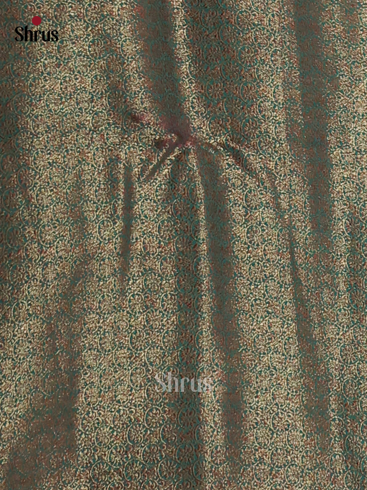 Purple & Green - Semi Jute Saree - Shop on Shrus.com