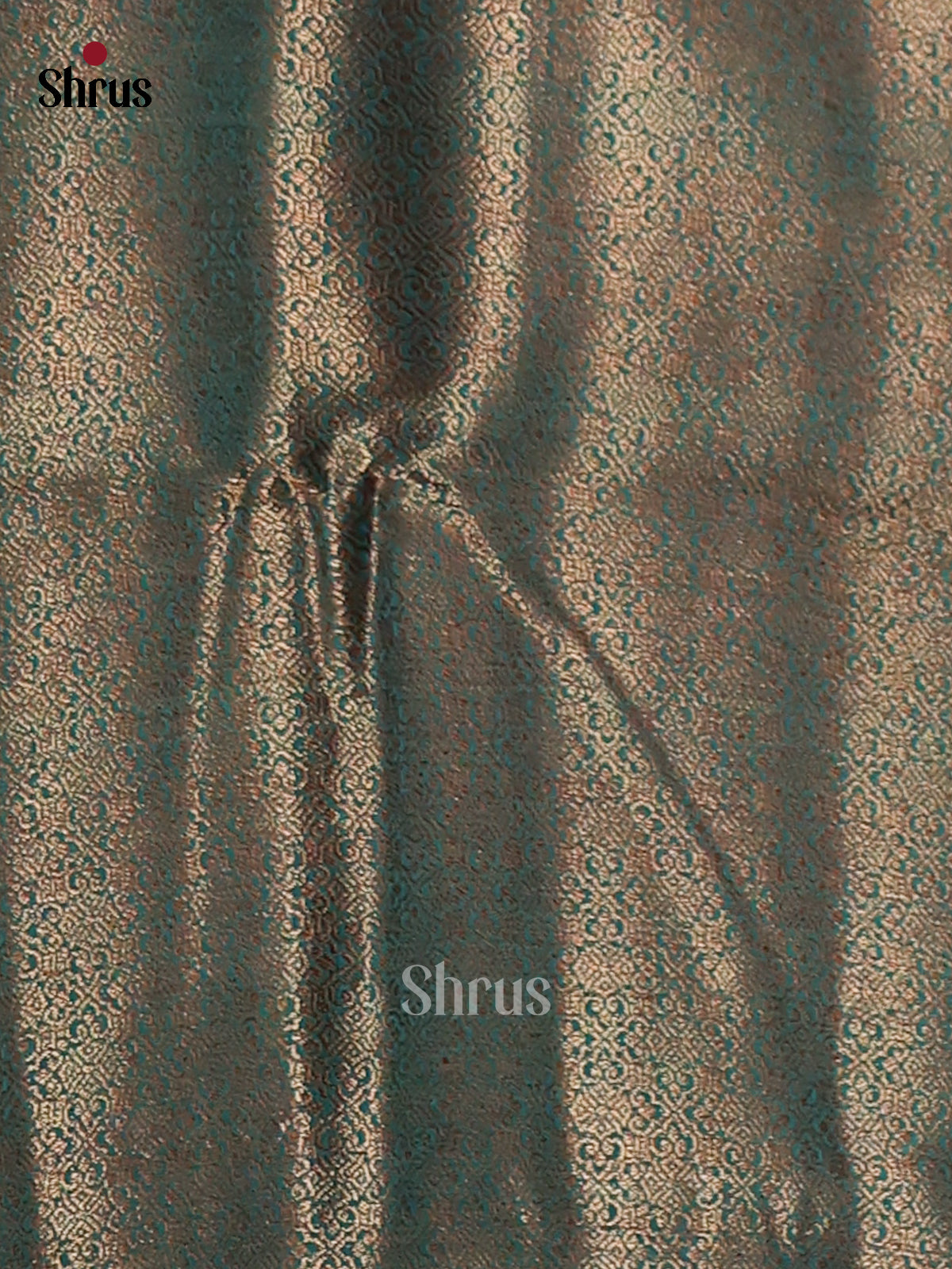 Maroon & Green - Semi Jute Saree - Shop on Shrus.com