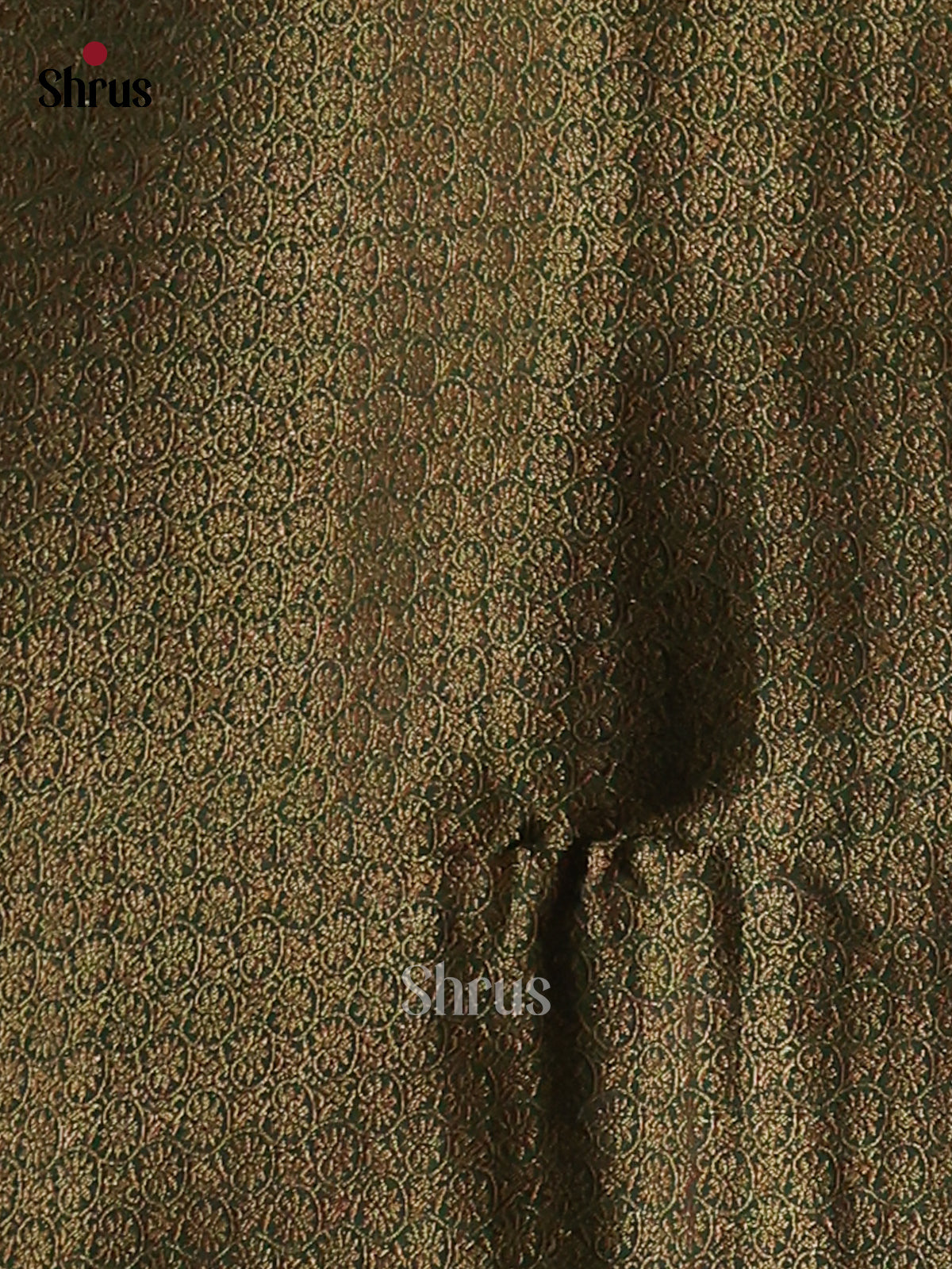Mustardy Green & Green- Semi Jute Saree - Shop on Shrus.com