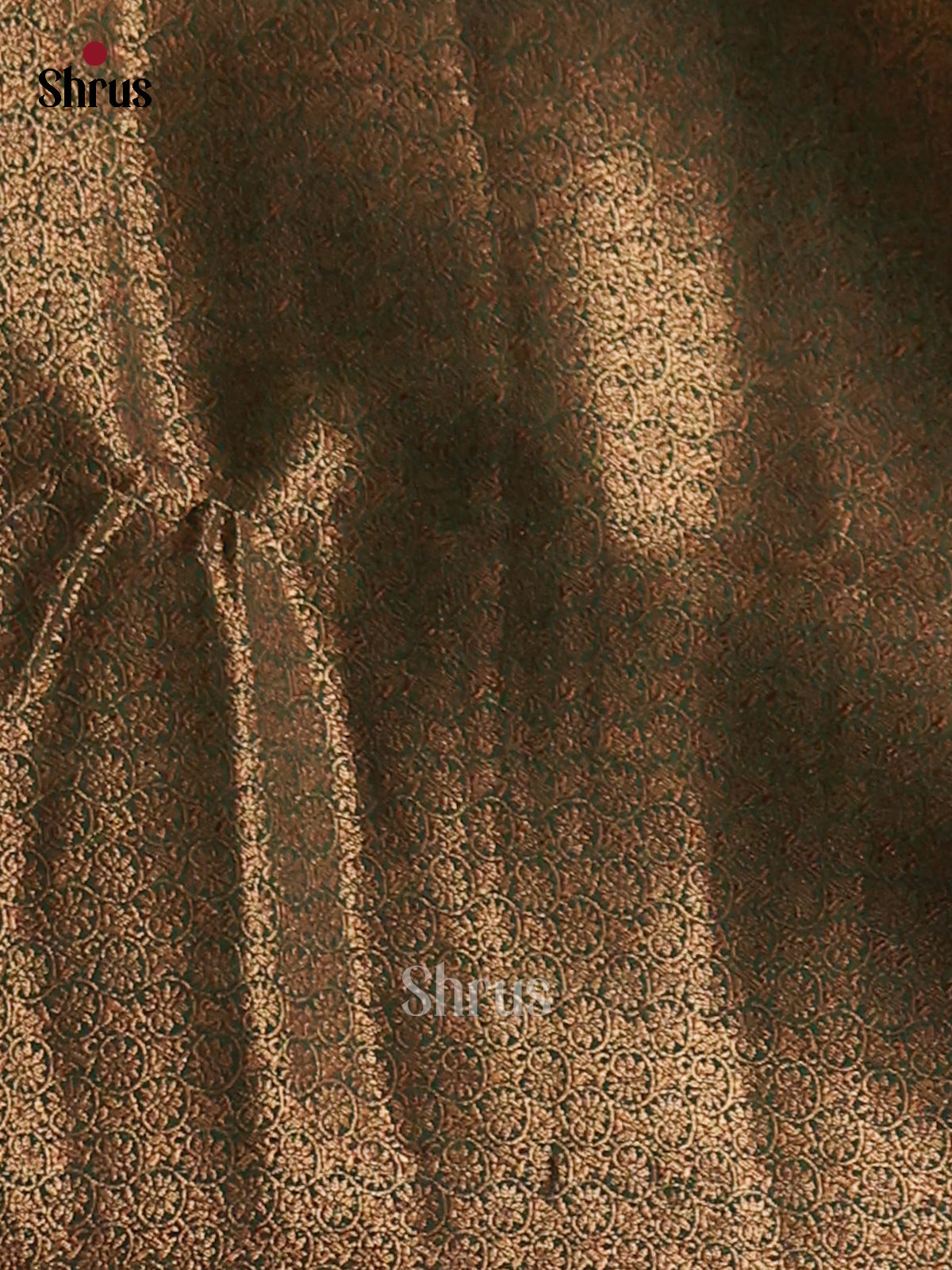 Mustardy Green & Green - Semi Jute Saree - Shop on Shrus.com