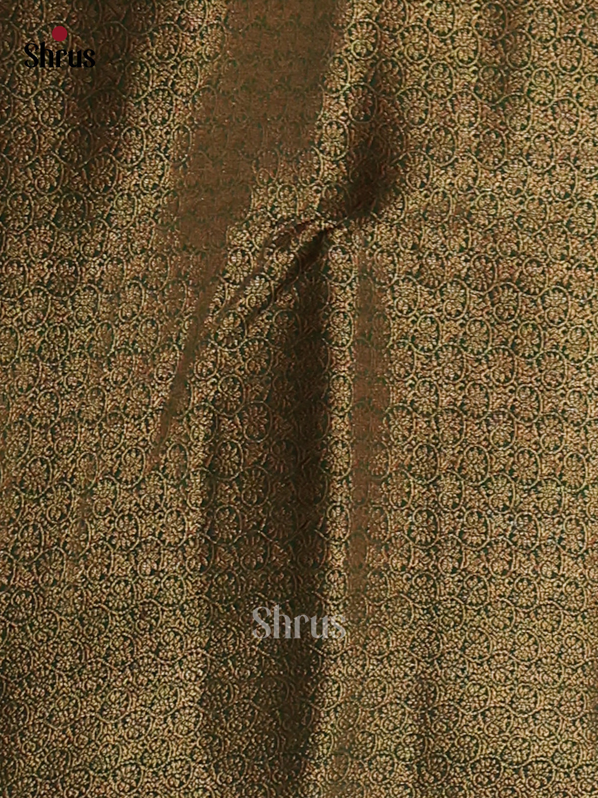 Mustard & Green- Semi Jute Saree - Shop on Shrus.com