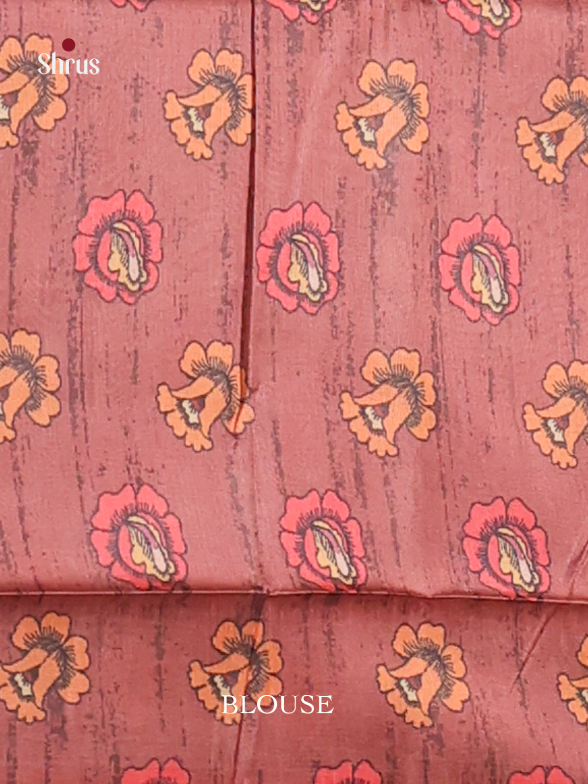 Peach & Brown - Champa semitussar Saree - Shop on Shrus.com