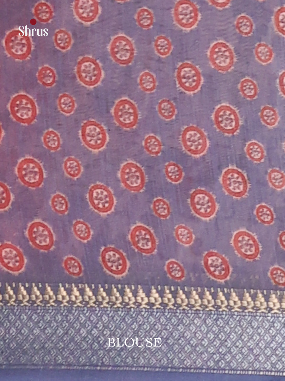Peach & Blue - Champa semitussar Saree - Shop on Shrus.com