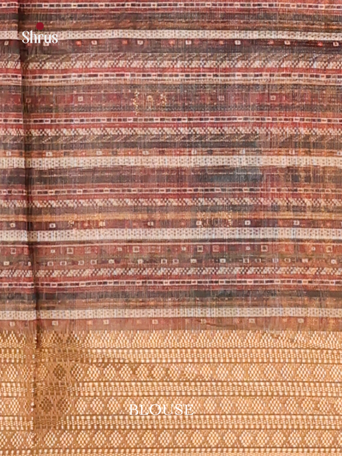 Light Brown & Brown - Champa semitussar Saree - Shop on Shrus.com