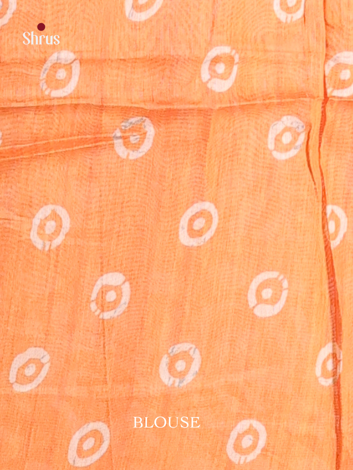 Orange - Champa semitussar Saree - Shop on Shrus.com