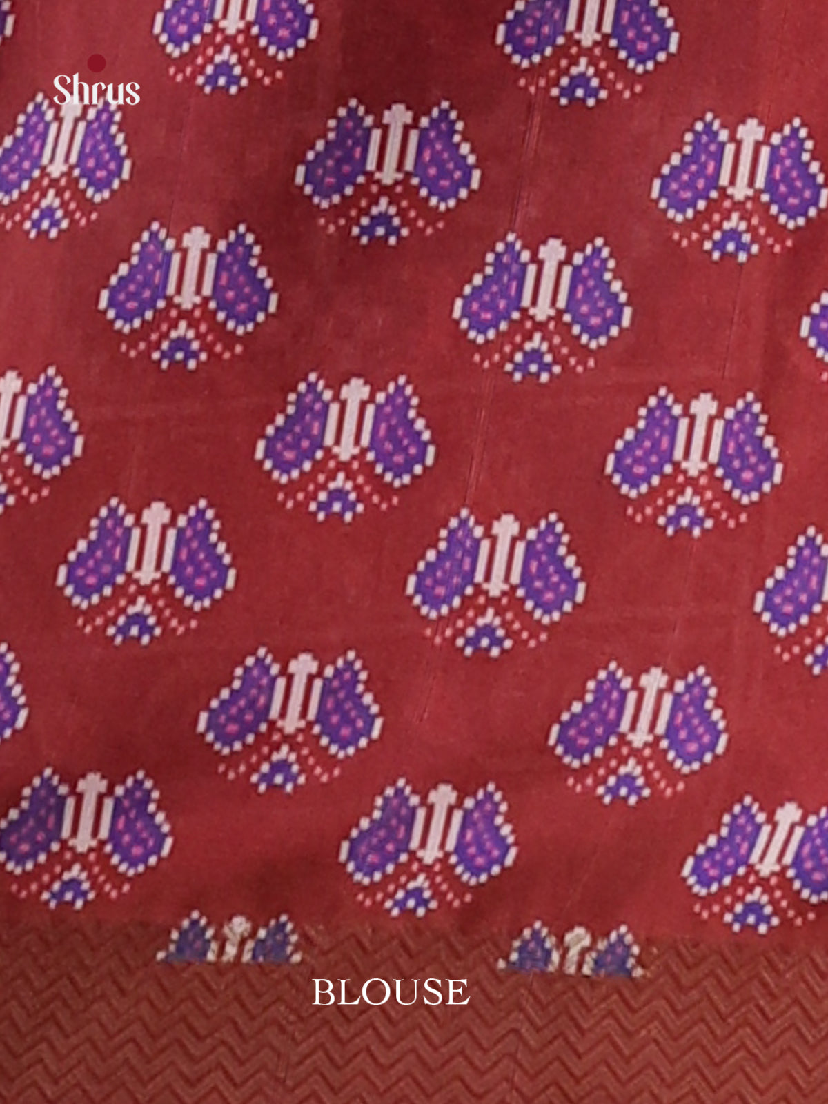 Purple & Maroon - Champa semitussar Saree - Shop on Shrus.com