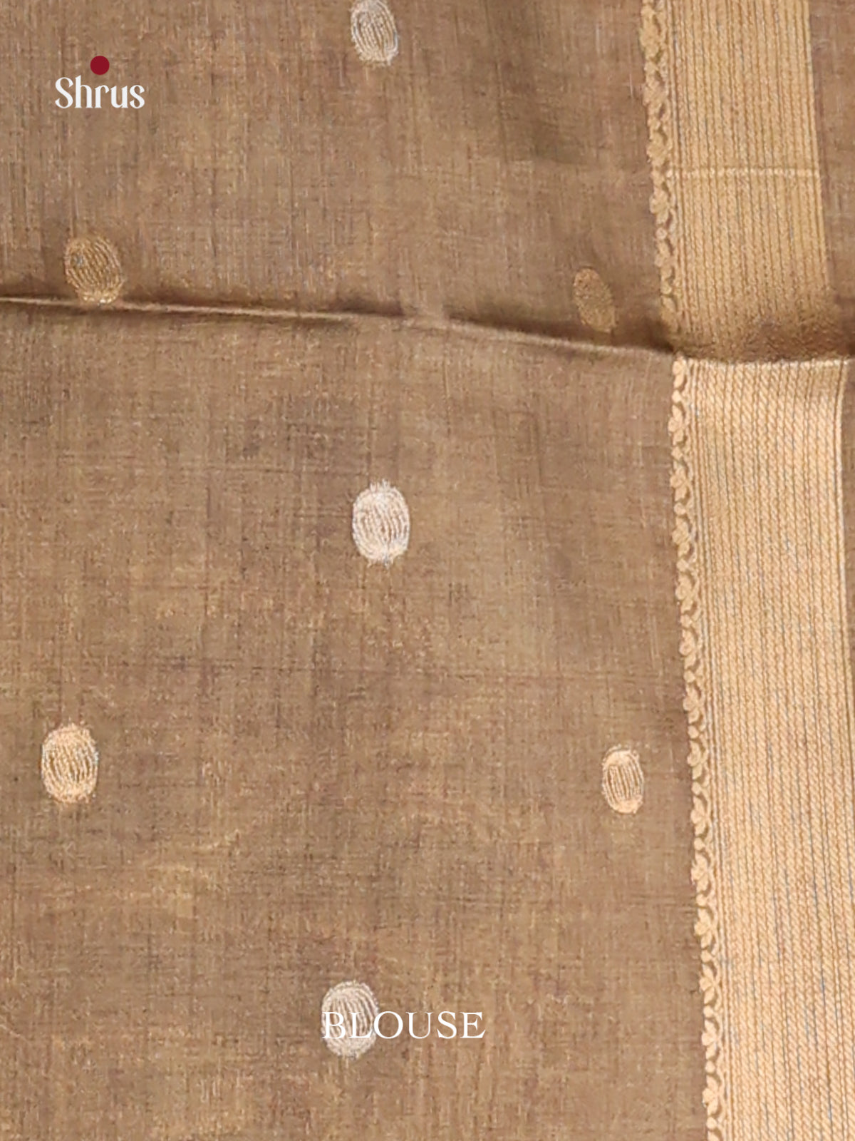 Gold & Grey - Semi Tussar Saree - Shop on Shrus.com