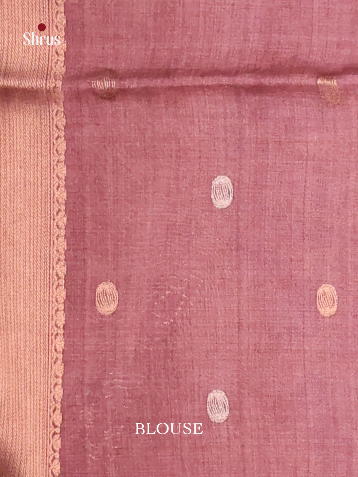 Onion Pink & Brown- Semi Tussar Saree - Shop on Shrus.com