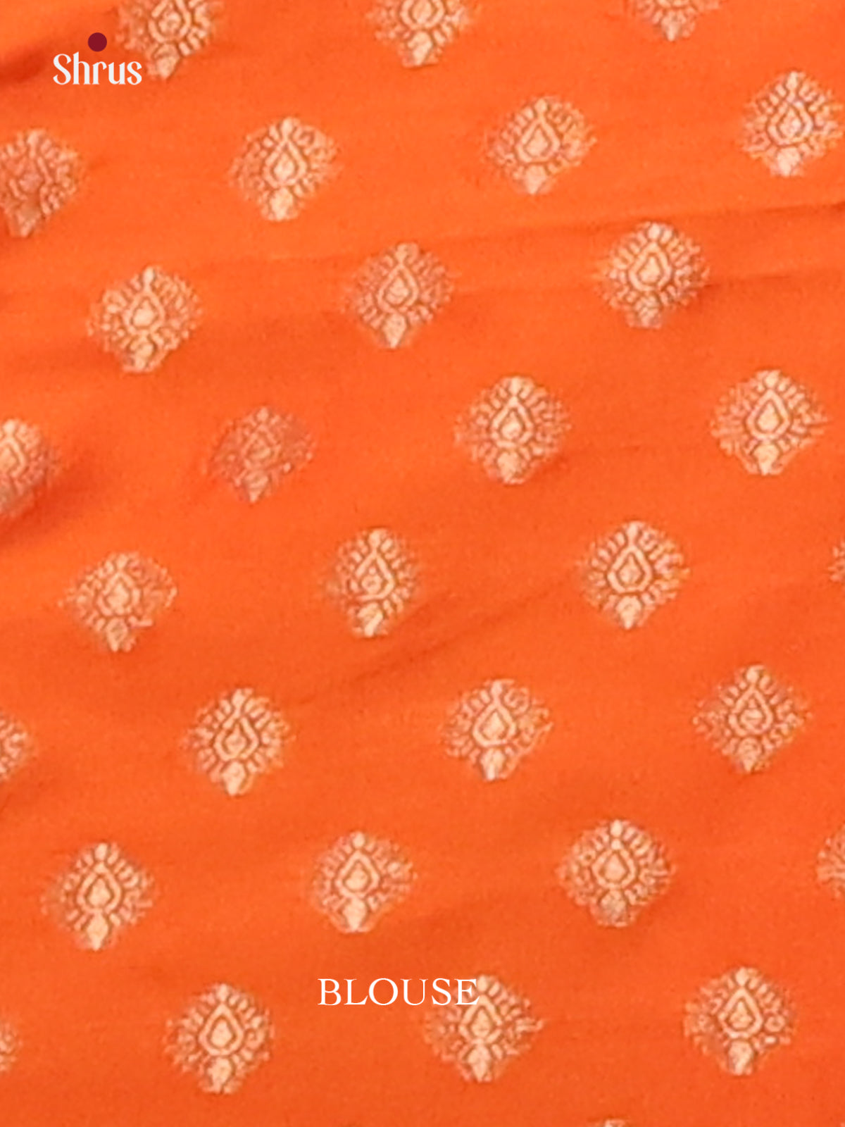 Orange - Semi Softsilk Saree - Shop on Shrus.com