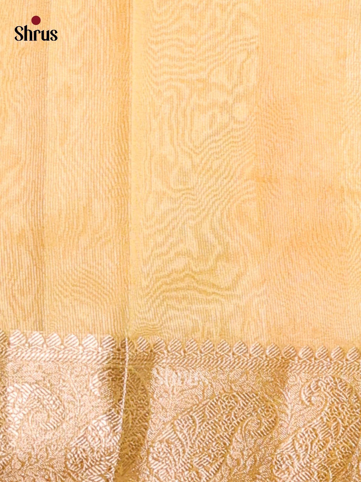 Mustard & Peach  - North Silk Cotton Saree - Shop on Shrus.com