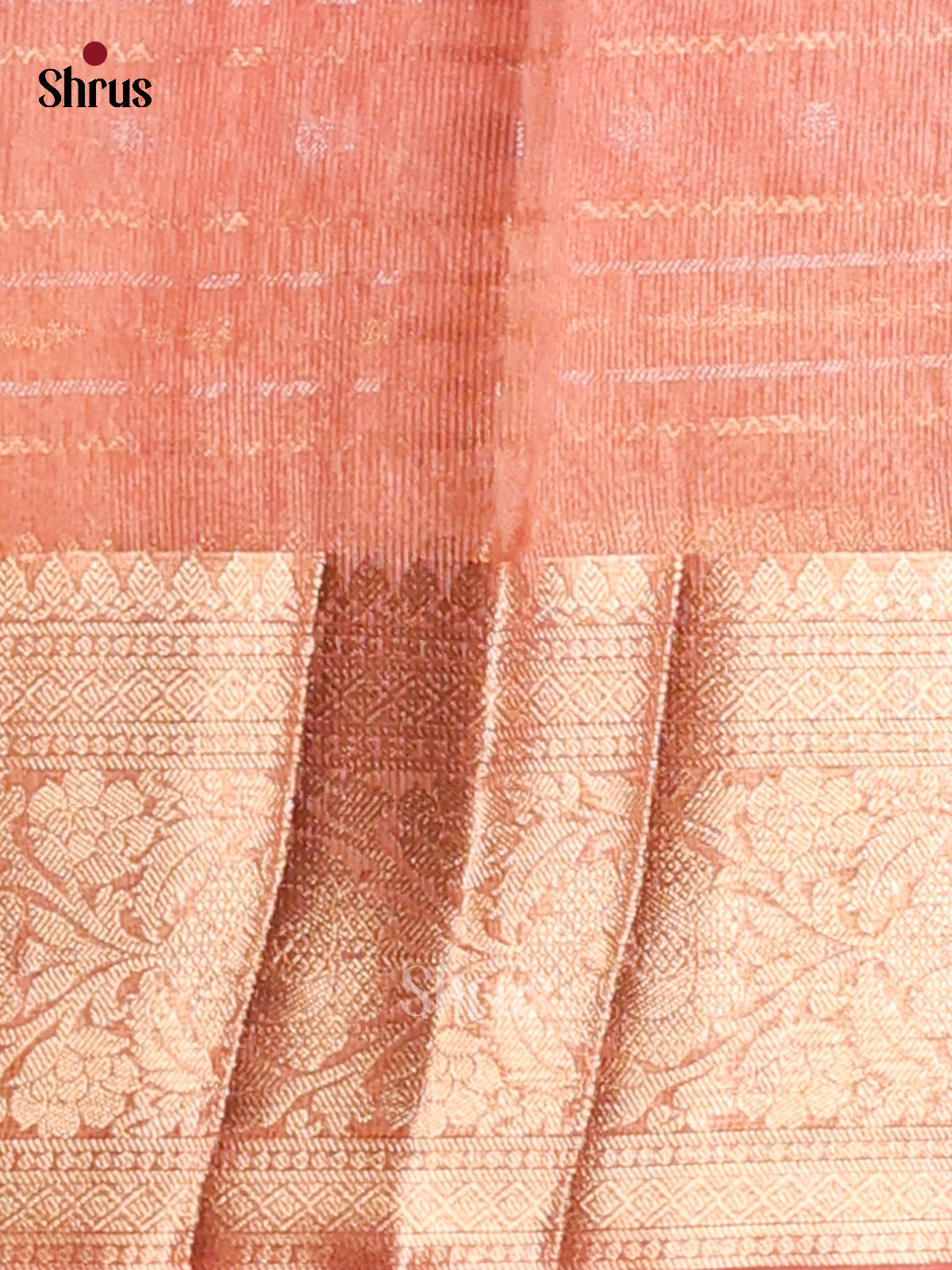 Peach & Grey - North Silk Cotton Saree - Shop on Shrus.com