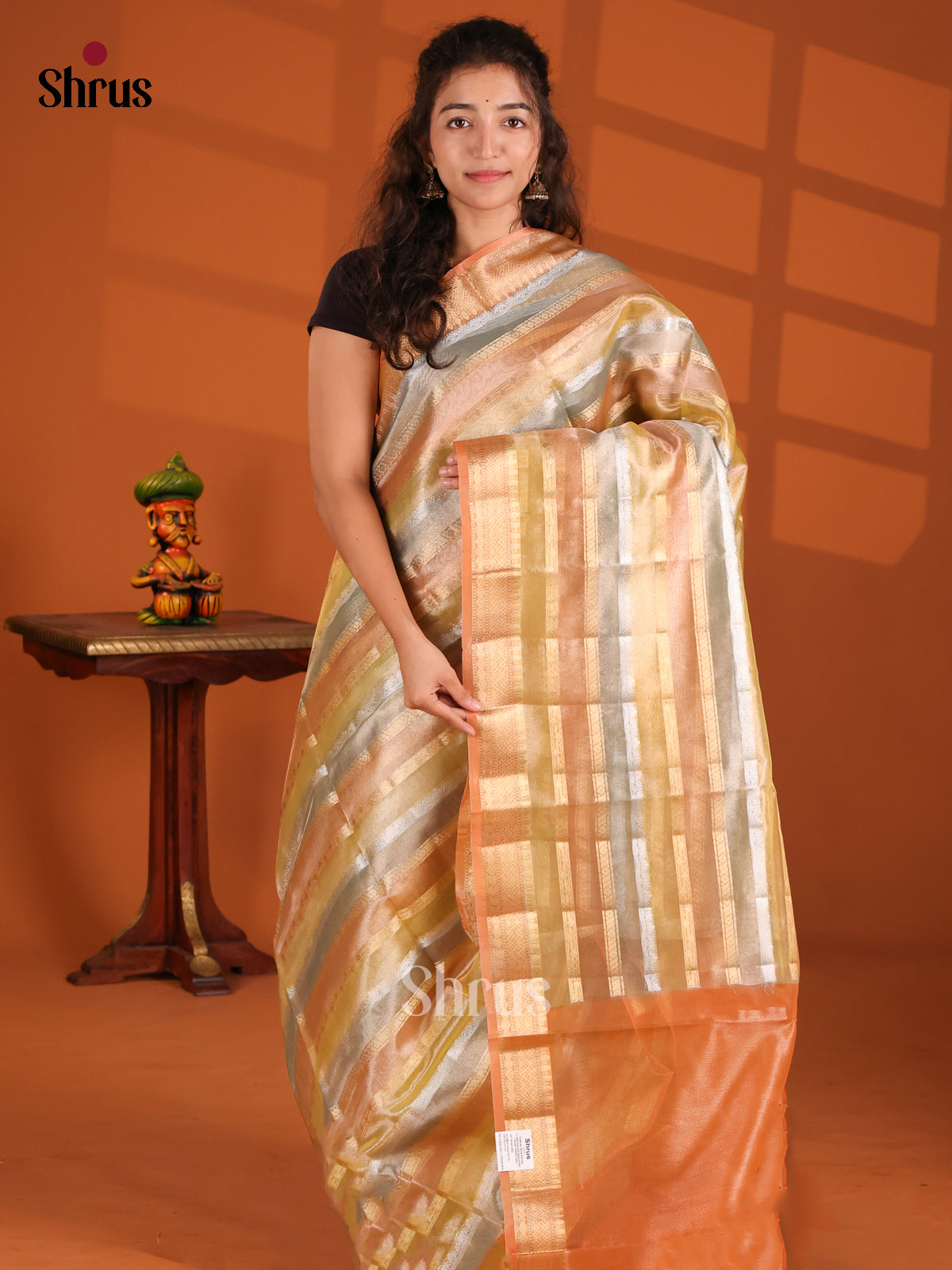 Green & Brick - North Silk Cotton Saree - Shop on Shrus.com
