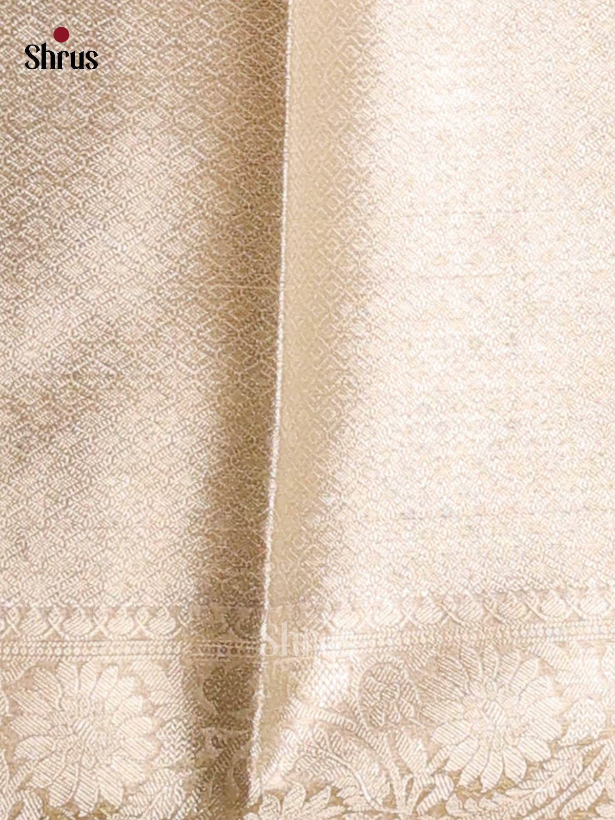 Goldish Green - North Silk Cotton Saree - Shop on Shrus.com