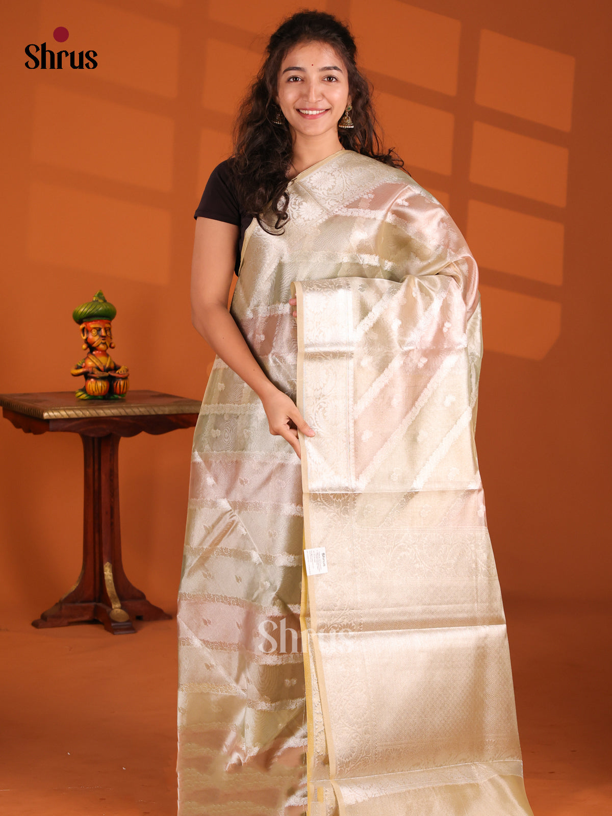 Pastel Green  - North Silk Cotton Saree - Shop on Shrus.com