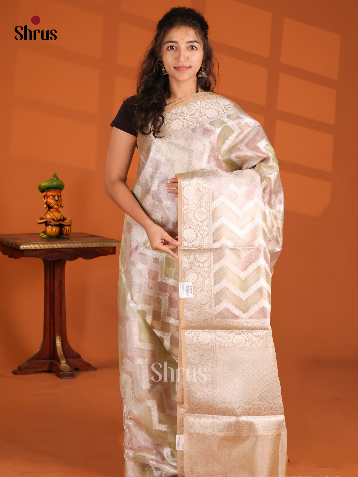 Green & Brown - North Silk Cotton Saree - Shop on Shrus.com