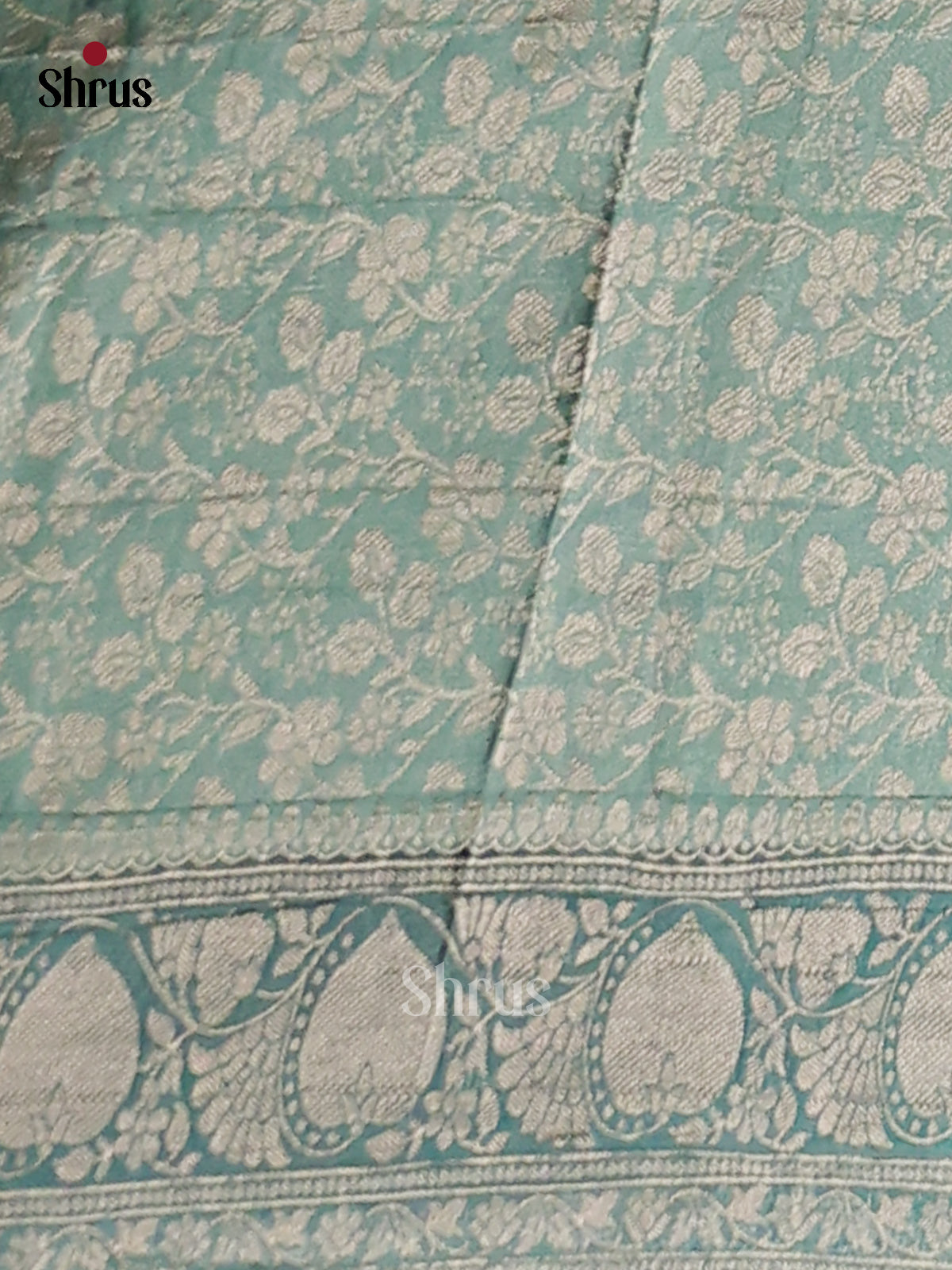 Green & Blue - Semi Georgette saree - Shop on Shrus.com