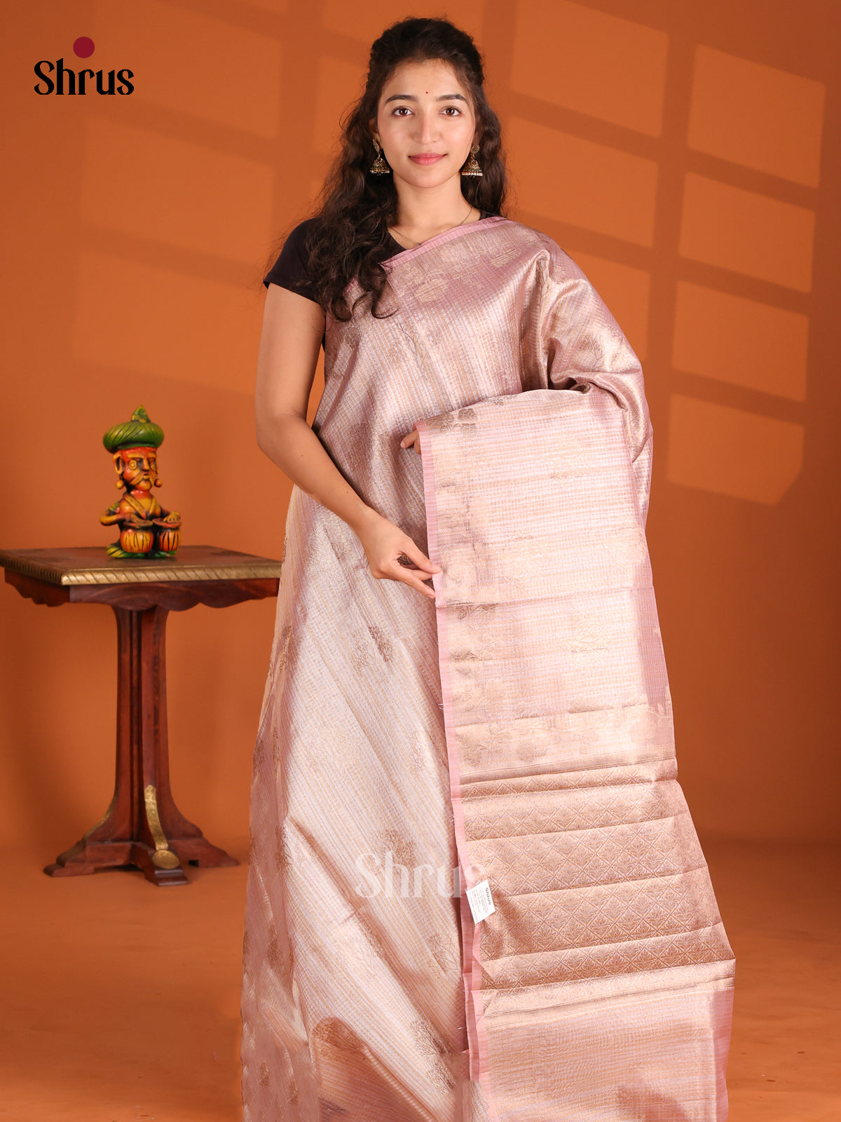 Mild Lavender - Bamboo silk Saree - Shop on Shrus.com