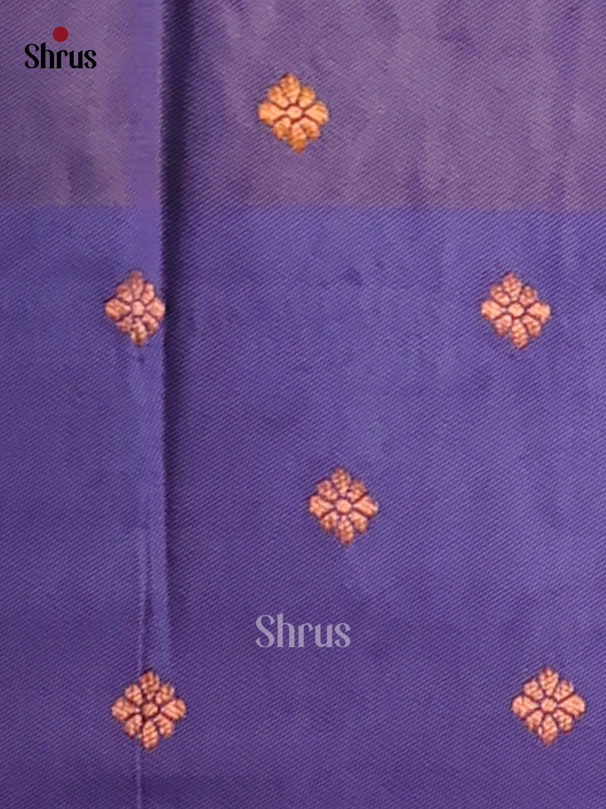Dark Mustard &  Blue - Semi Softsilk Saree - Shop on Shrus.com