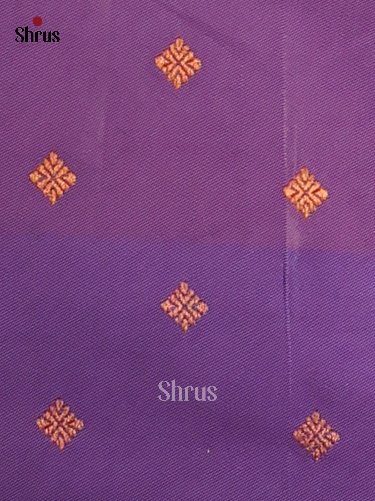 Orange & Purple - Semi Softsilk Saree - Shop on Shrus.com