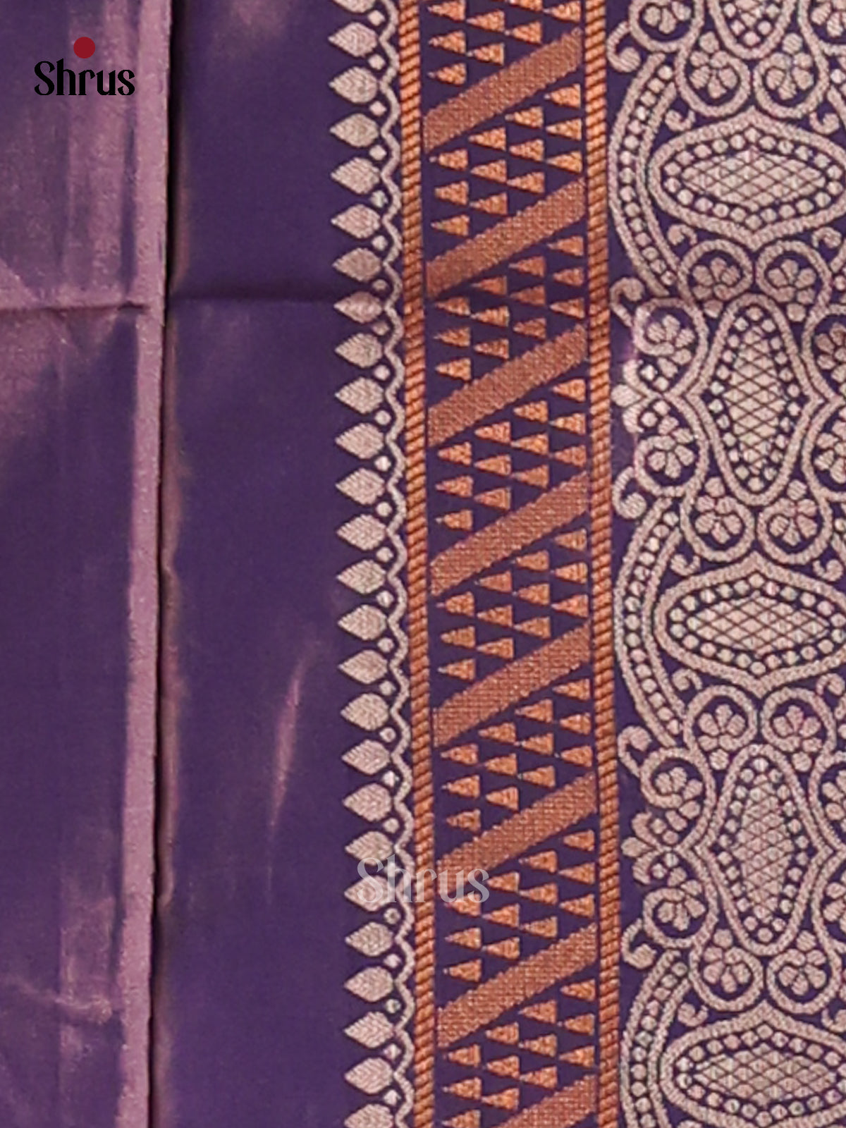 Dark Lavender - Semi Softsilk Saree - Shop on Shrus.com