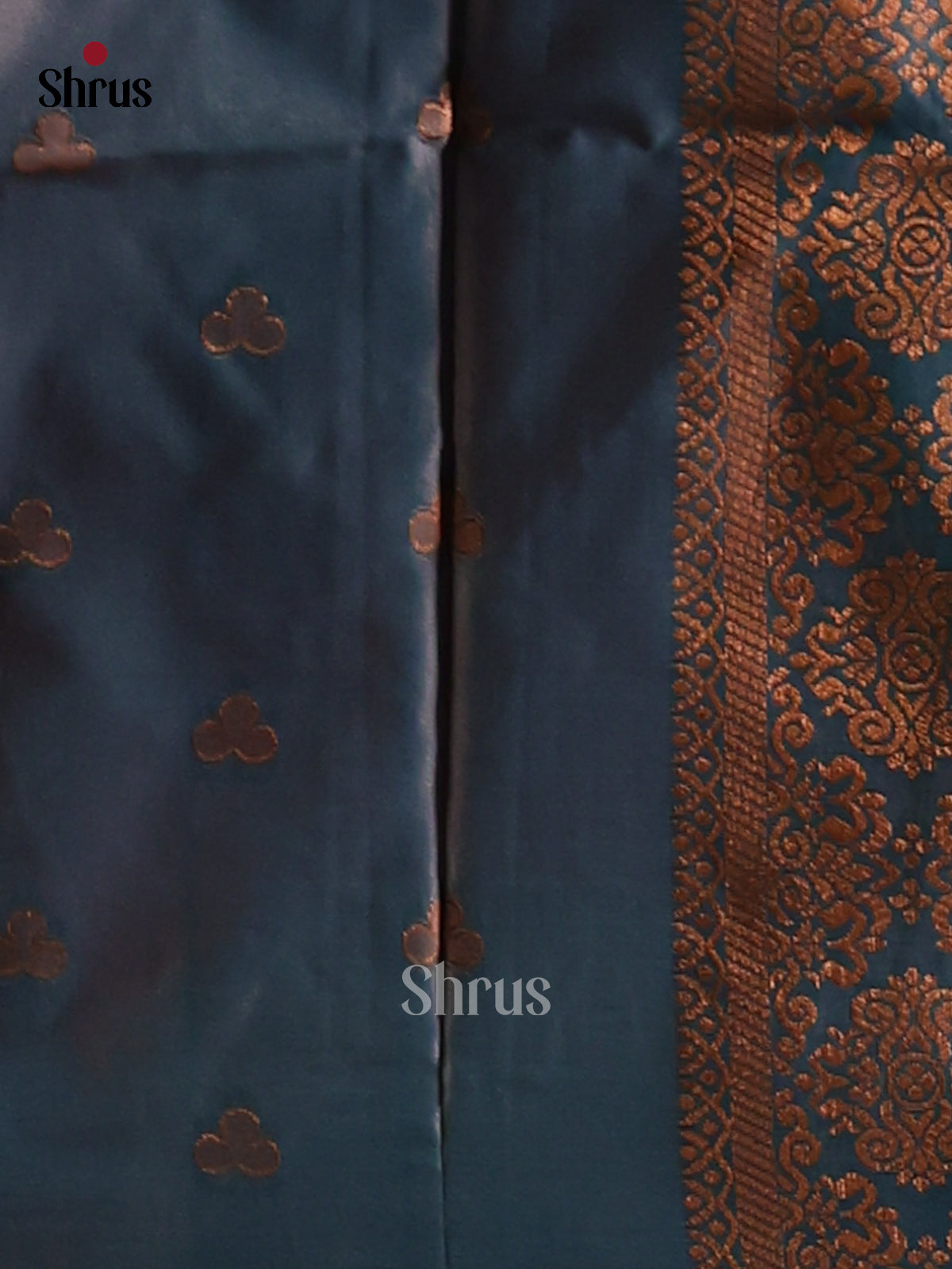 Blue - Semi Softsilk Saree - Shop on Shrus.com