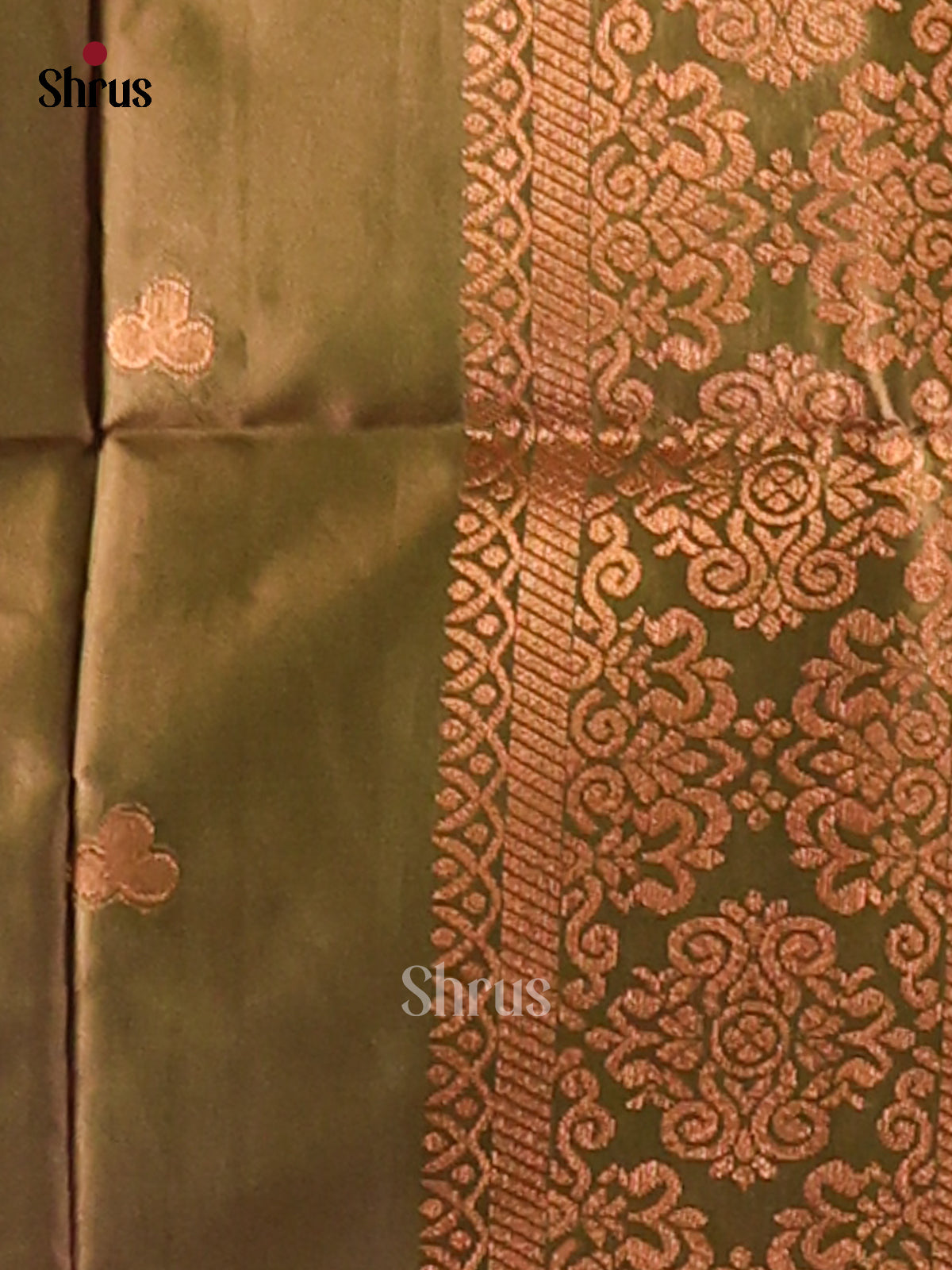 Green - Semi Softsilk Saree - Shop on Shrus.com