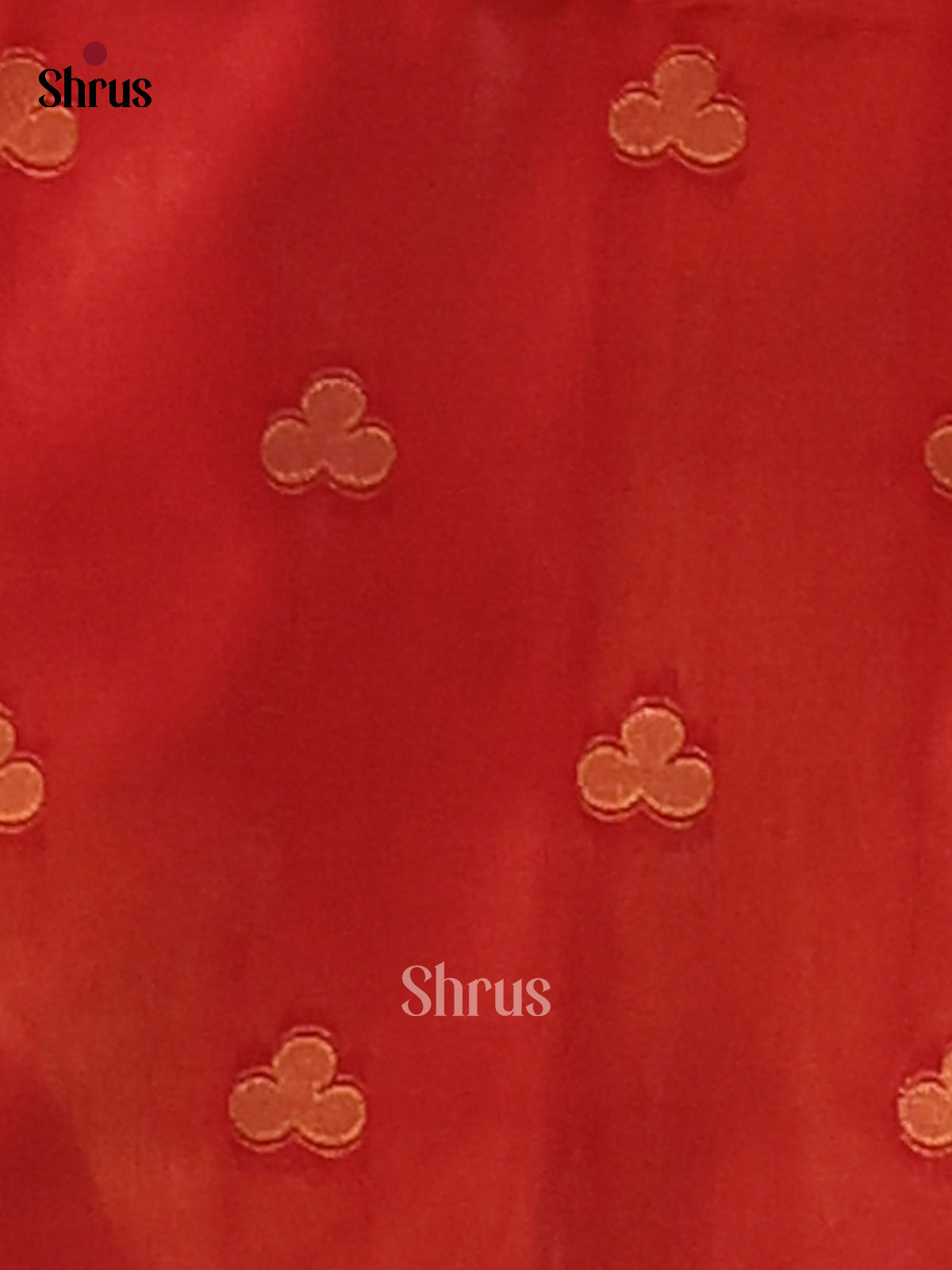 Red - Semi Softsilk Saree - Shop on Shrus.com