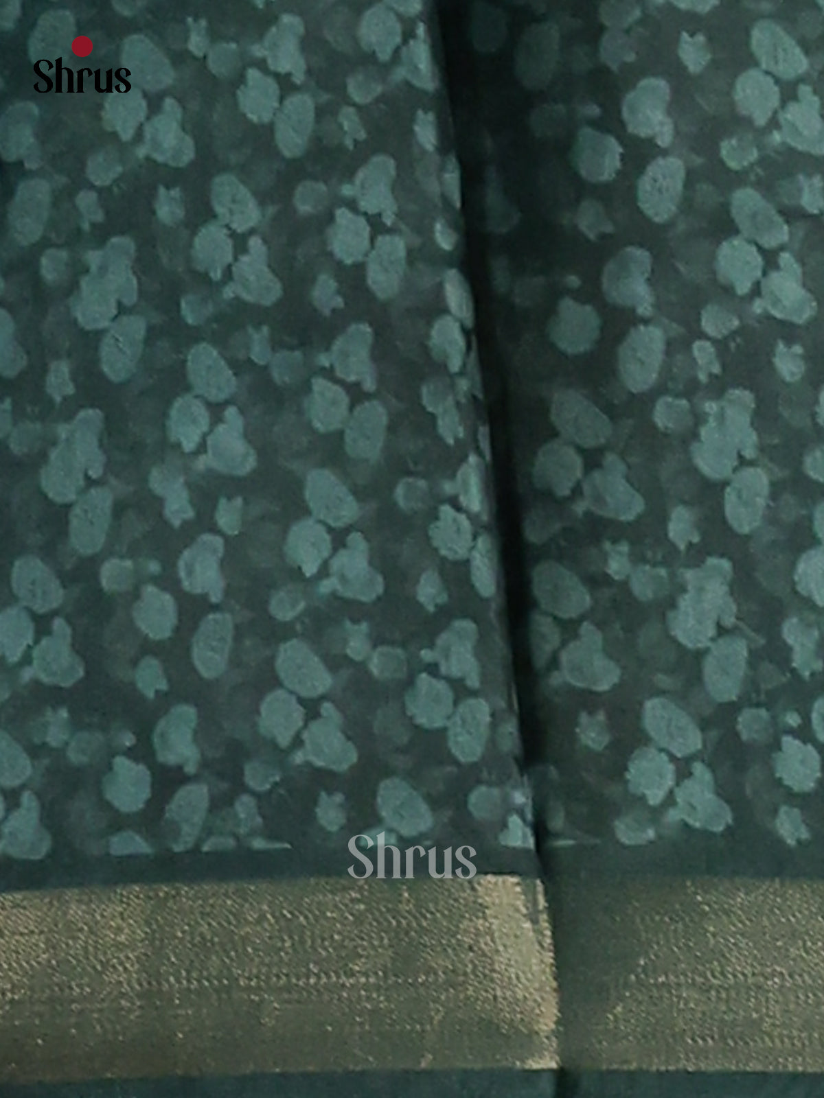 Green & Grey- Semi Matka Saree - Shop on Shrus.com