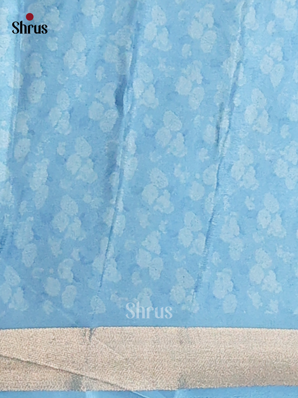 Grey & Blue- Semi Matka Saree - Shop on Shrus.com
