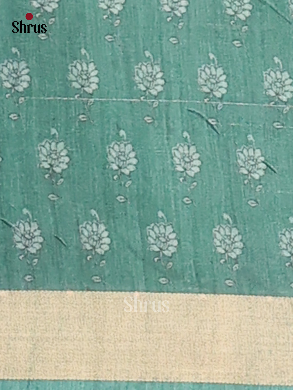 Brown & Teal- Semi Matka Saree - Shop on Shrus.com