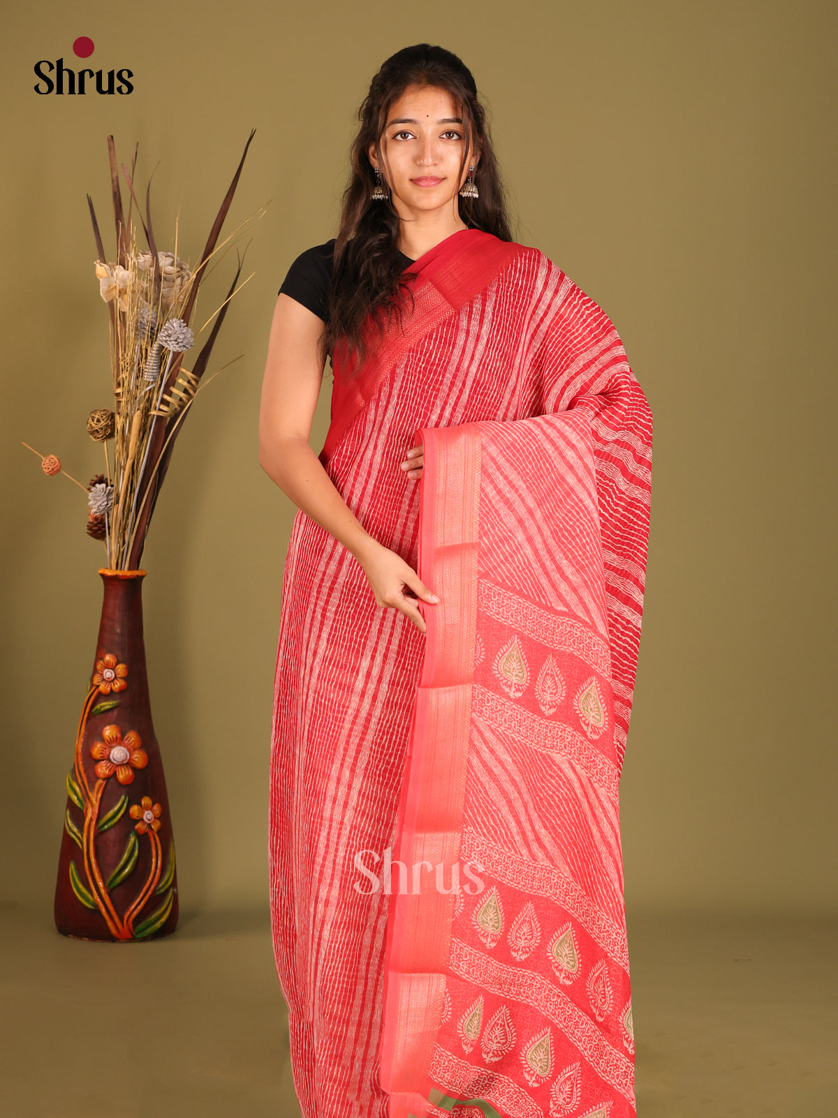 DFS05194 - Semi GeorgetteSaree - Shop on Shrus.com