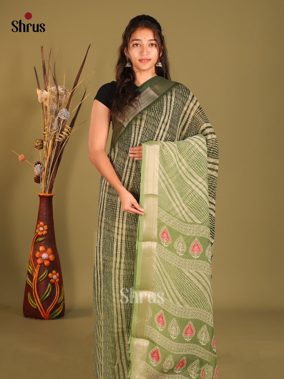 DFS05195 - Semi GeorgetteSaree - Shop on Shrus.com