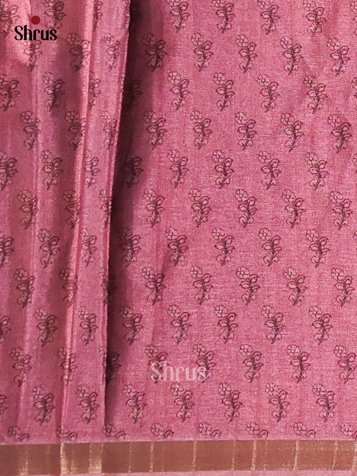 Blue & Pink - Semi Matka Saree - Shop on Shrus.com