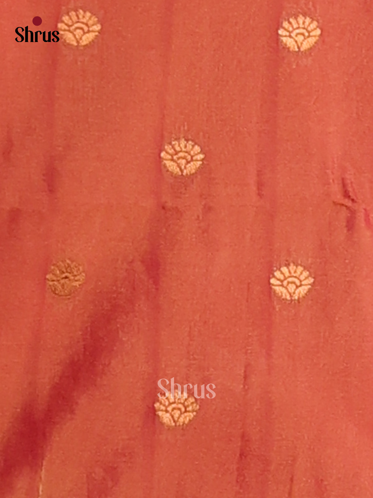 Double Shaded Green & Orange - Semi Softsilk Saree - Shop on Shrus.com