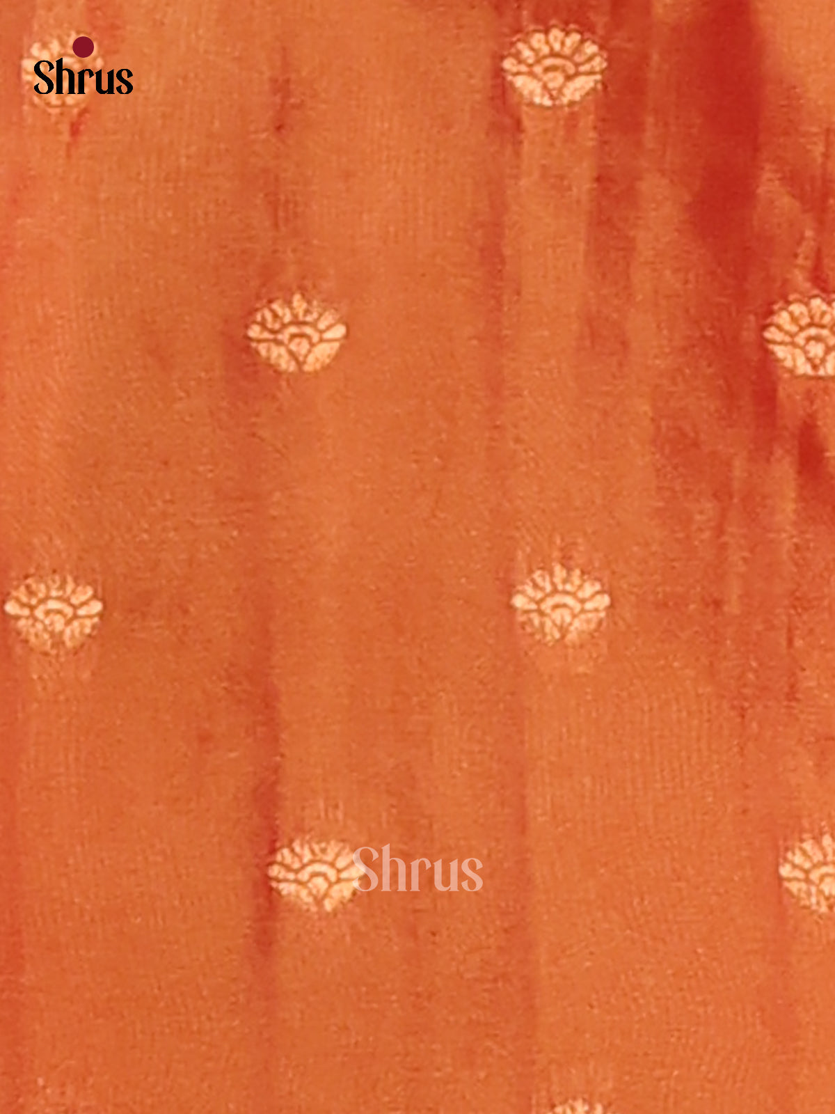 Green & Orange- Semi Softsilk Saree - Shop on Shrus.com