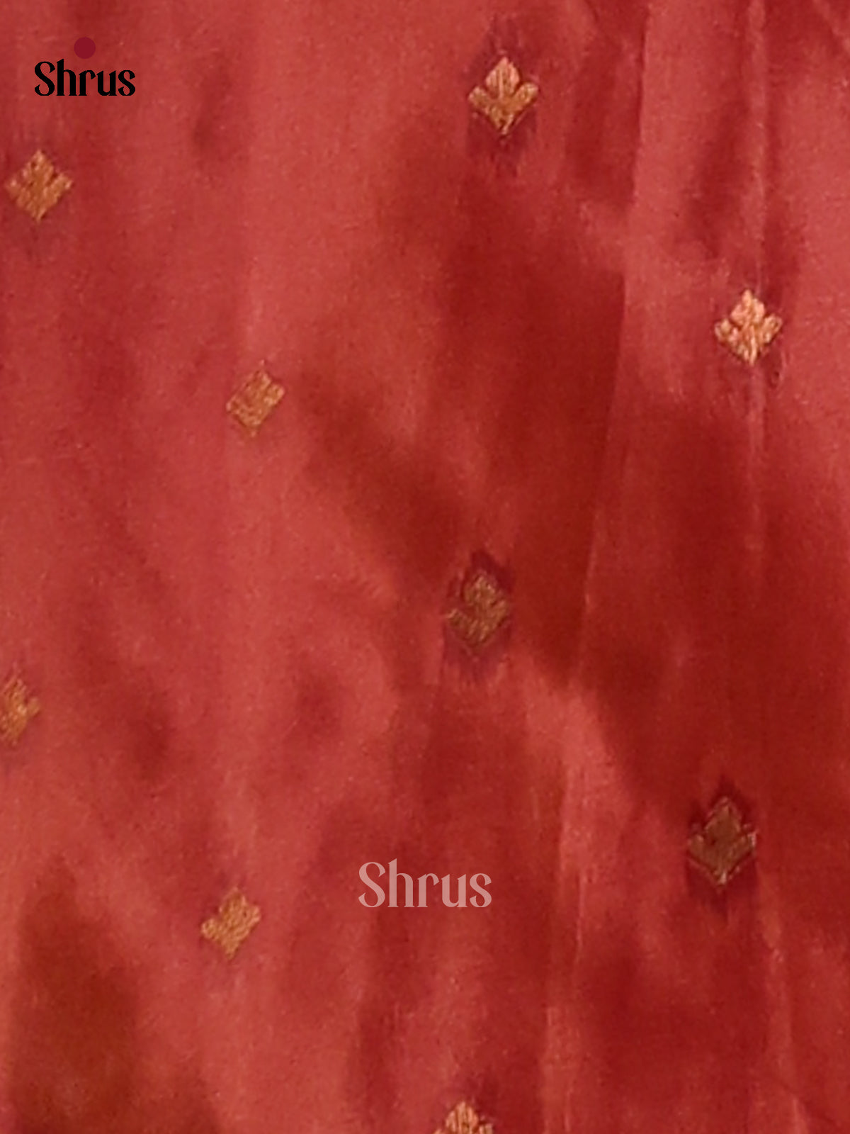 Red - Semi Softsilk Saree - Shop on Shrus.com