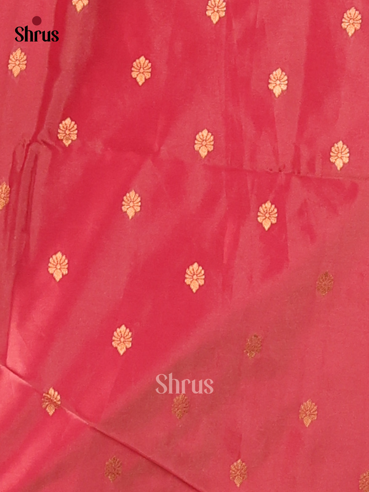 Red - Semi Softsilk Saree - Shop on Shrus.com