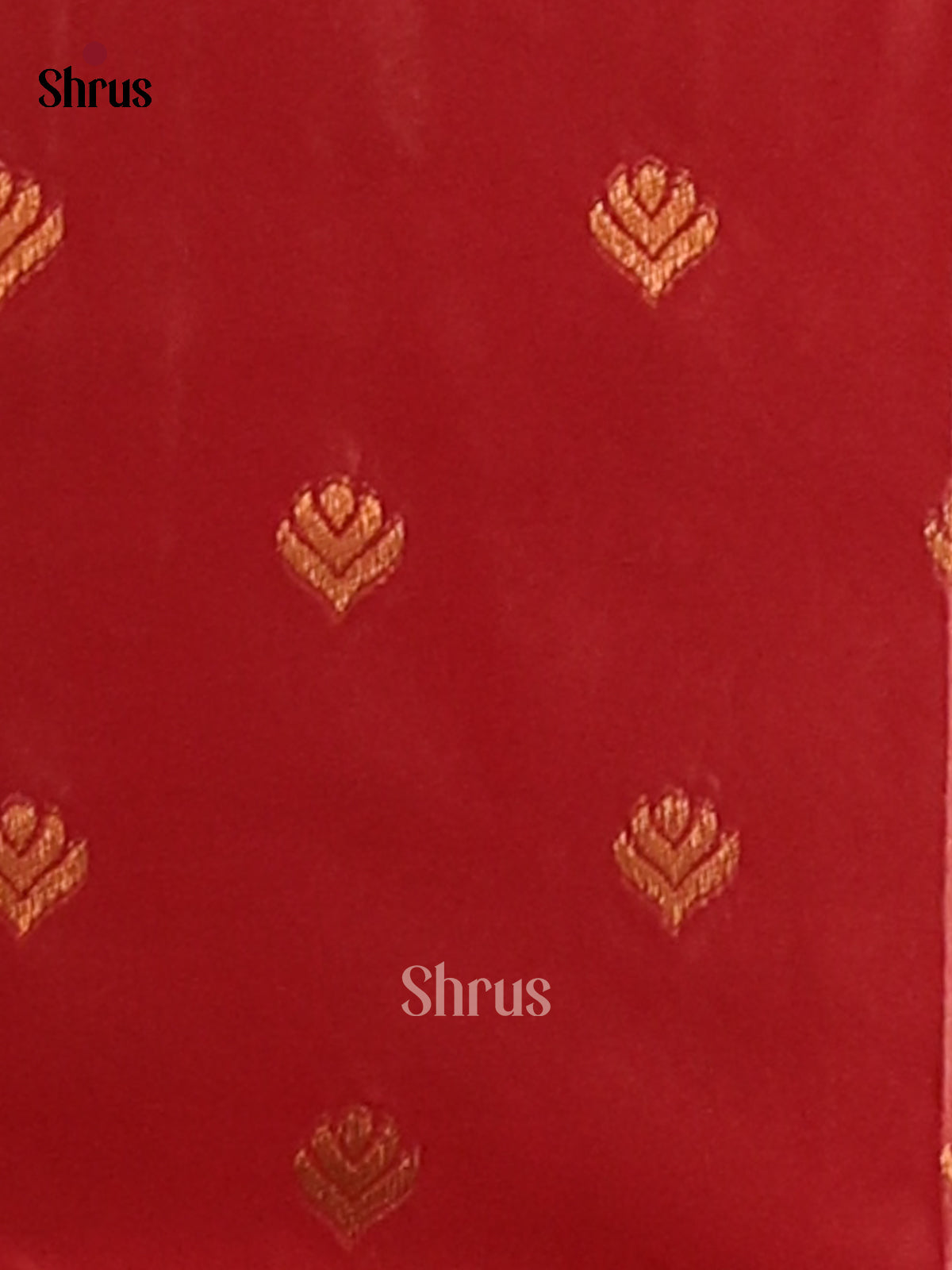 Red- Semi Softsilk Saree - Shop on Shrus.com
