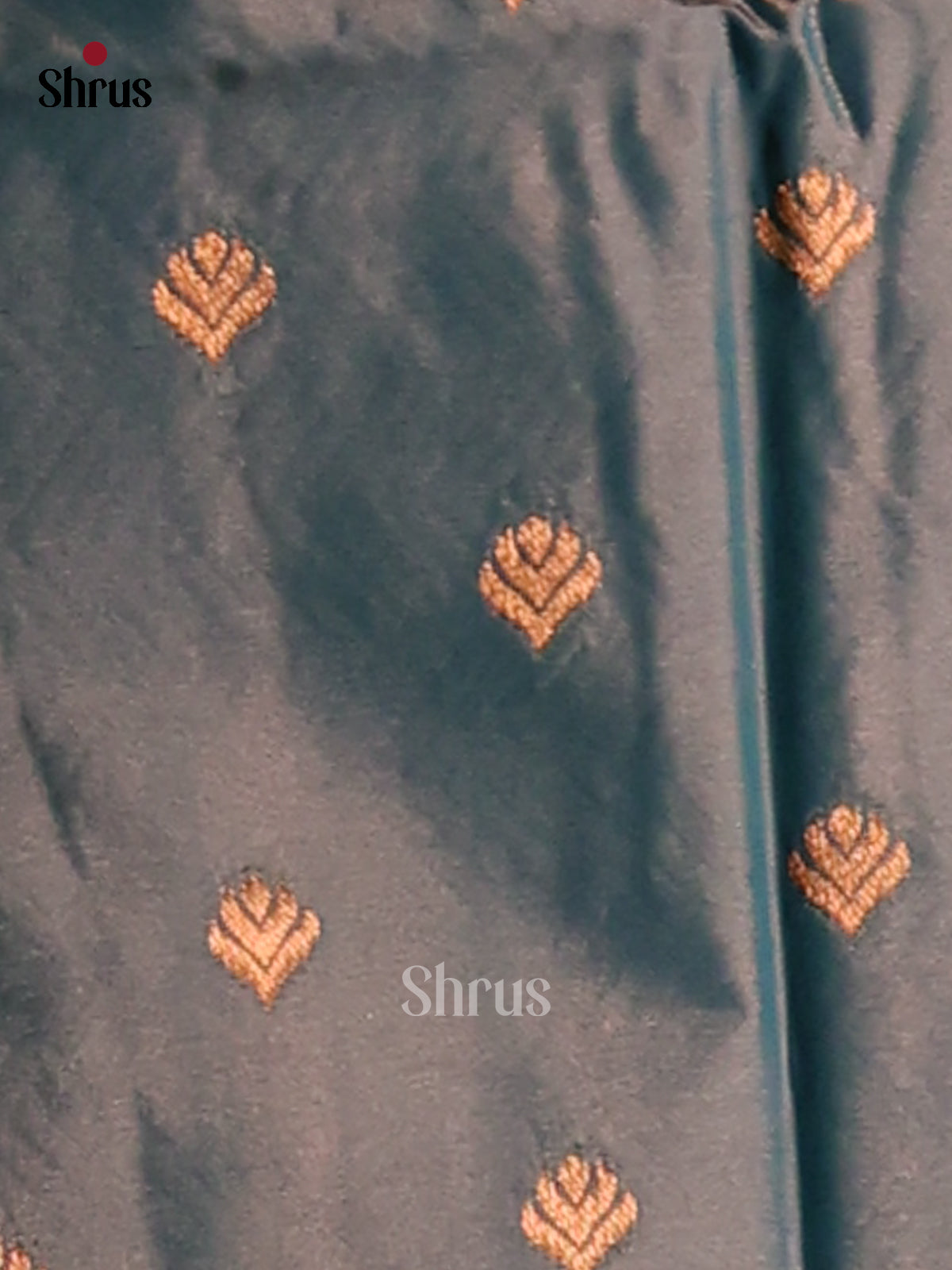 Blue - Semi Softsilk Saree - Shop on Shrus.com