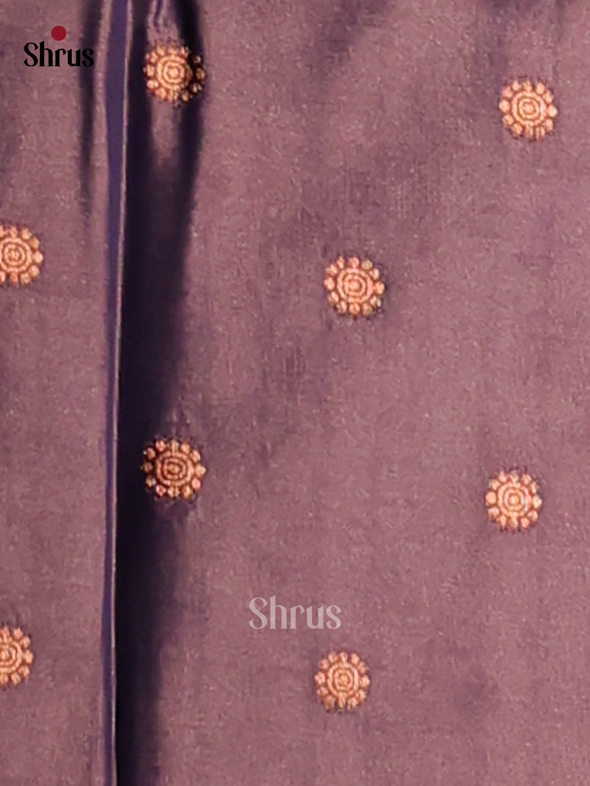 Dark Lavender- Semi Softsilk Saree - Shop on Shrus.com
