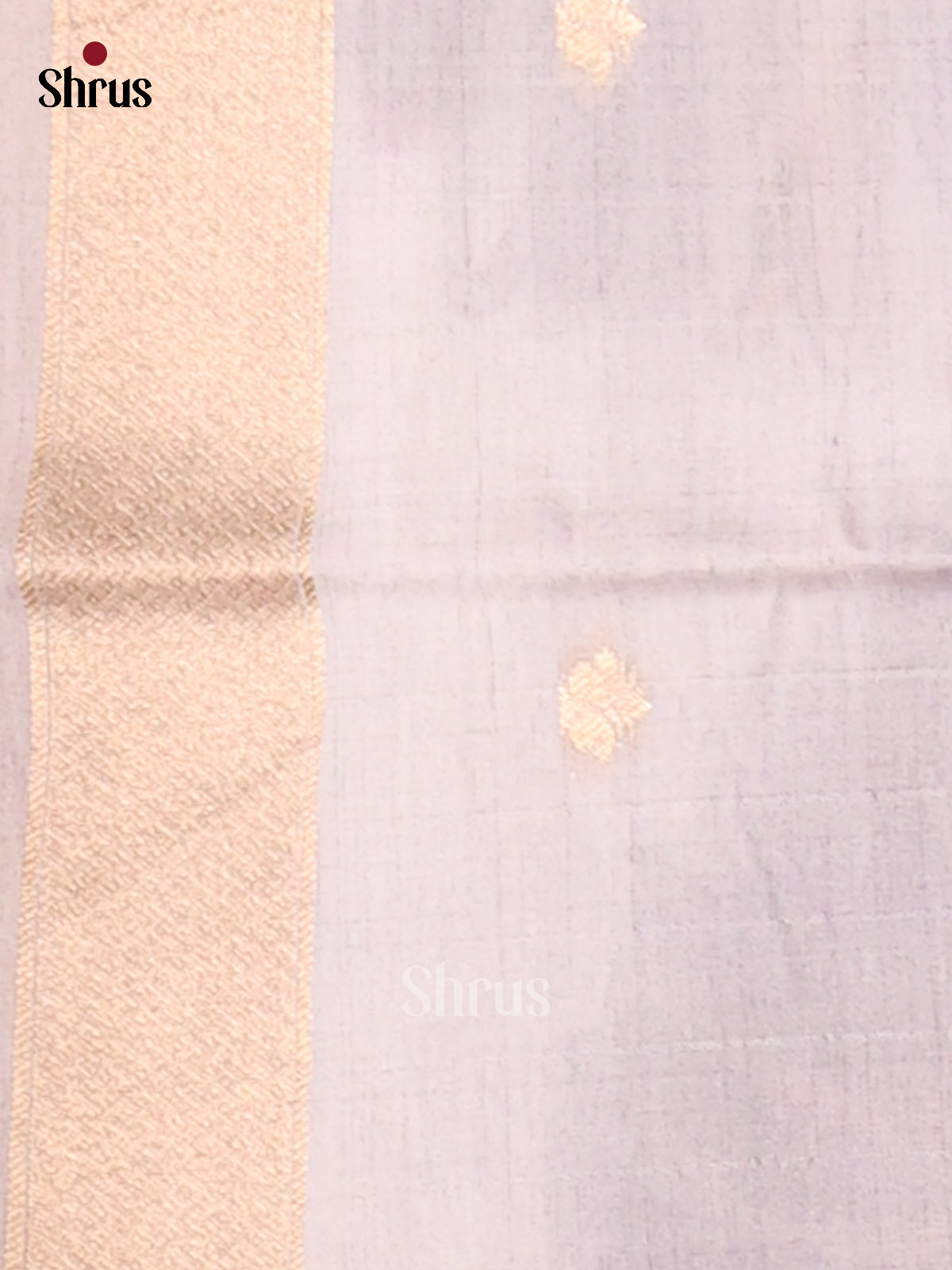 Grey - Semi Tussar Saree - Shop on Shrus.com