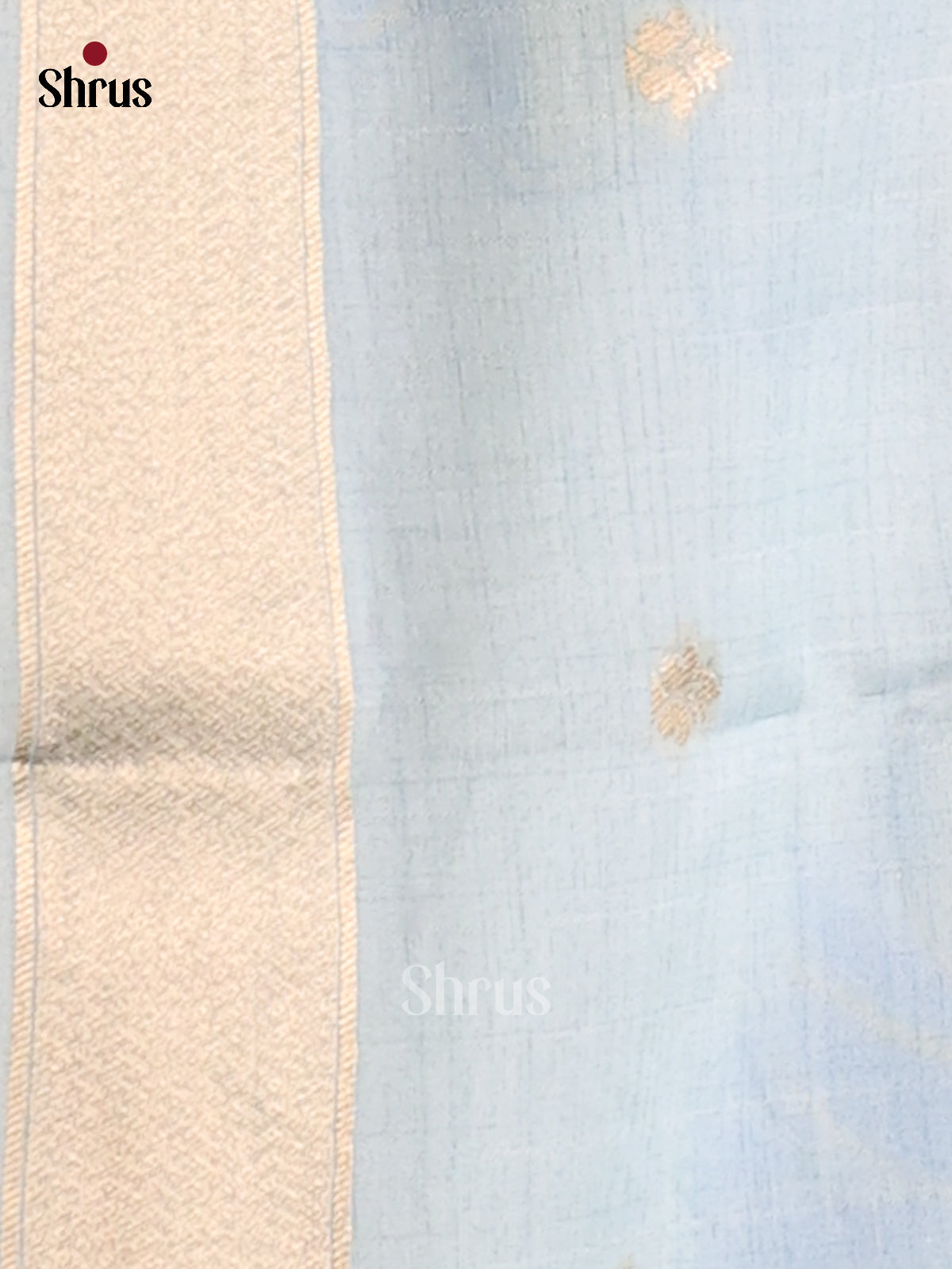 Blue - Semi Tussar Saree - Shop on Shrus.com