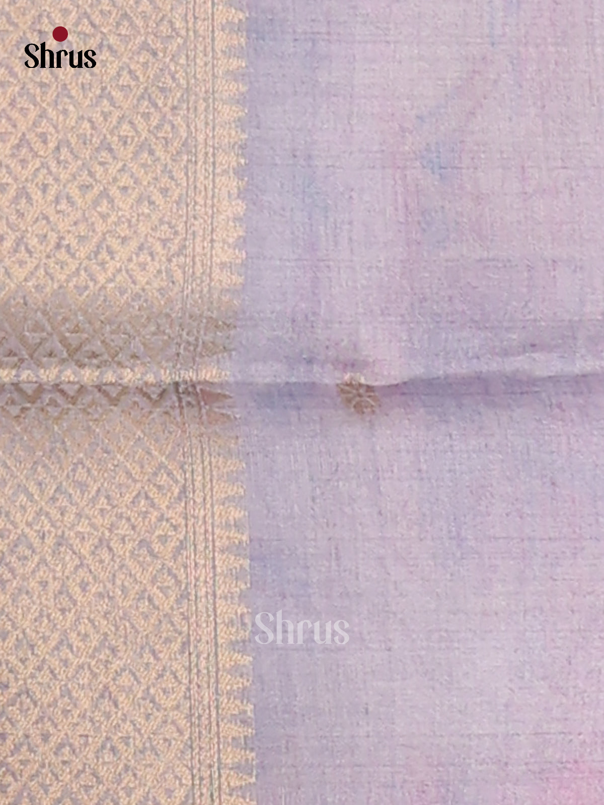 Lavender - Semi Tussar Saree - Shop on Shrus.com