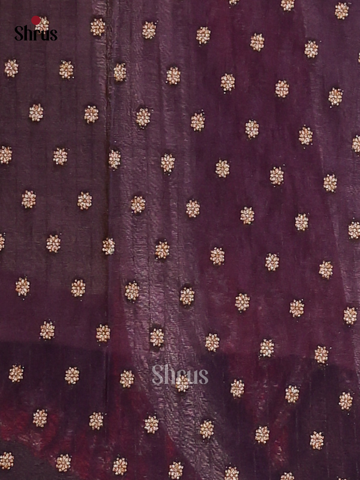 Lavender & Purple - Semi Georgette Saree - Shop on Shrus.com