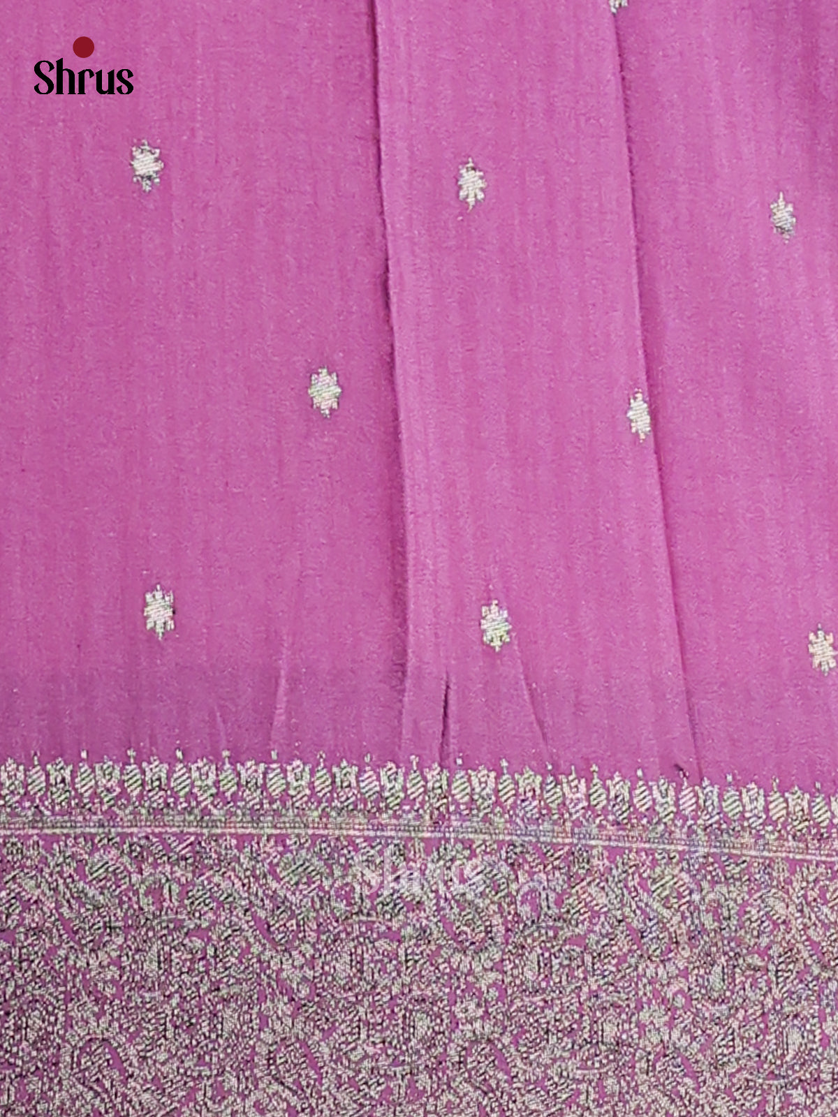 Purple(Single Tone) - Semi Georgette Saree - Shop on Shrus.com