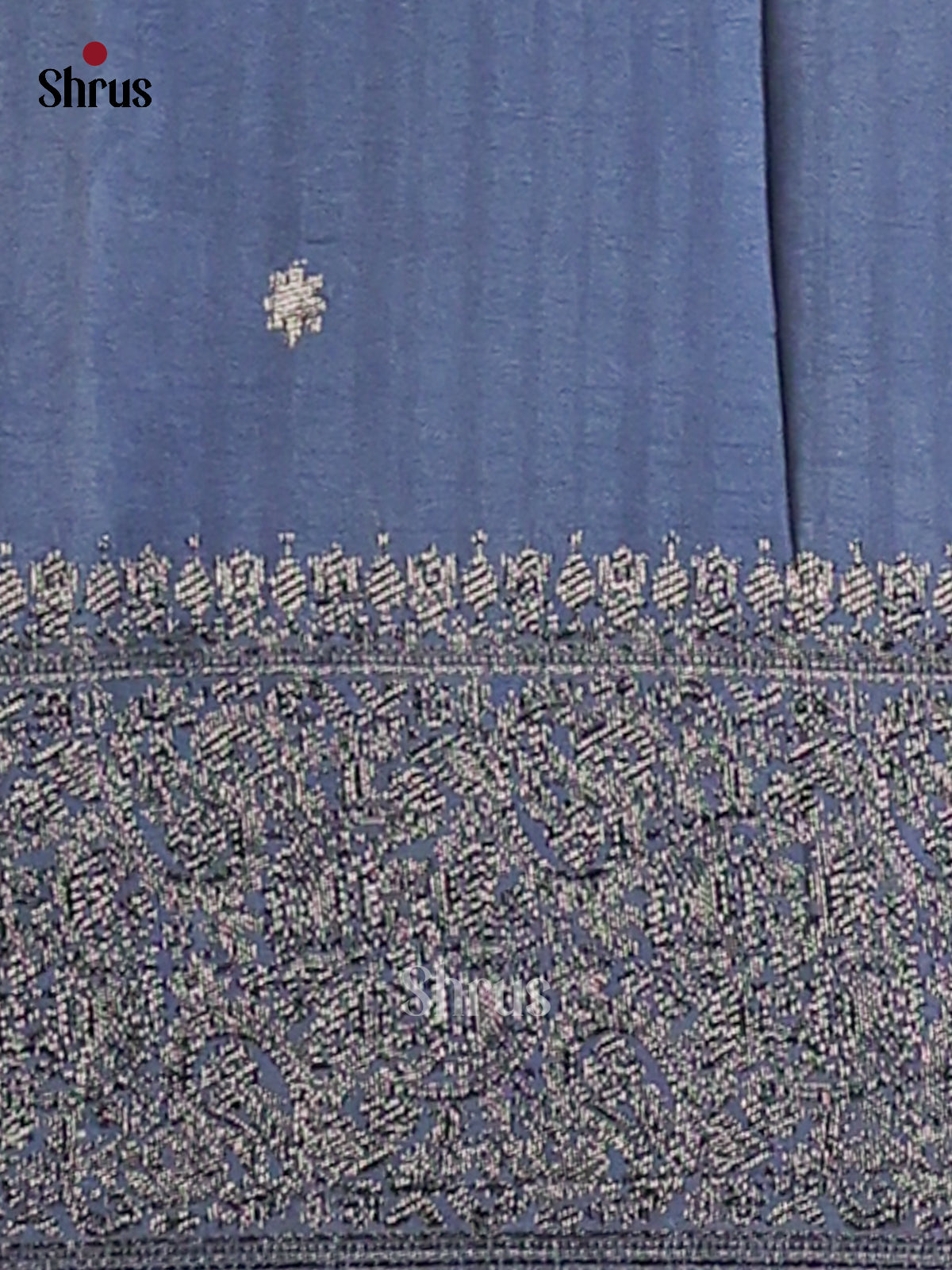 Grey(Single Tone) - Semi Georgette Saree - Shop on Shrus.com