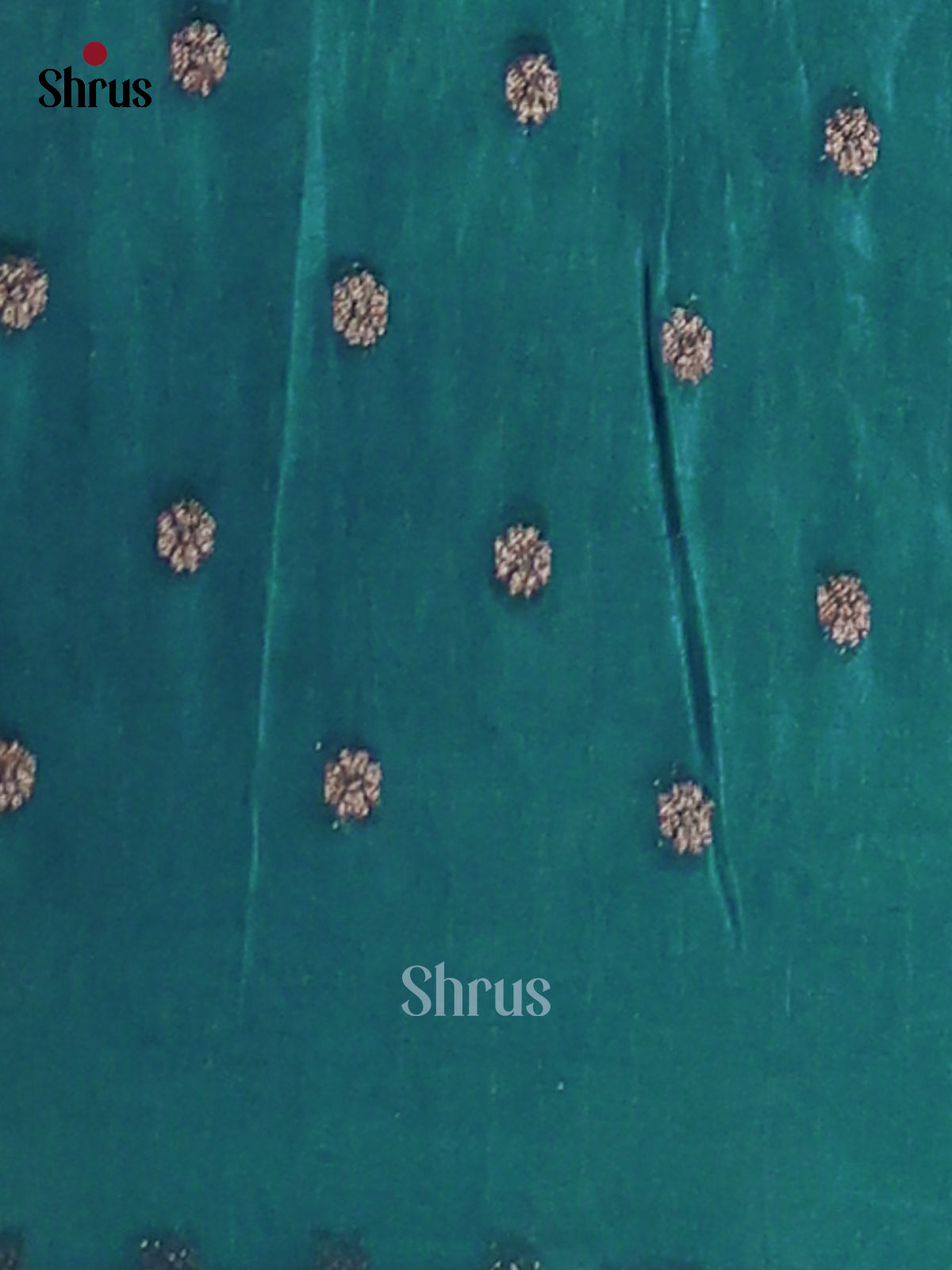 Teal Blue(Single Tone) - Semi Georgette Saree - Shop on Shrus.com