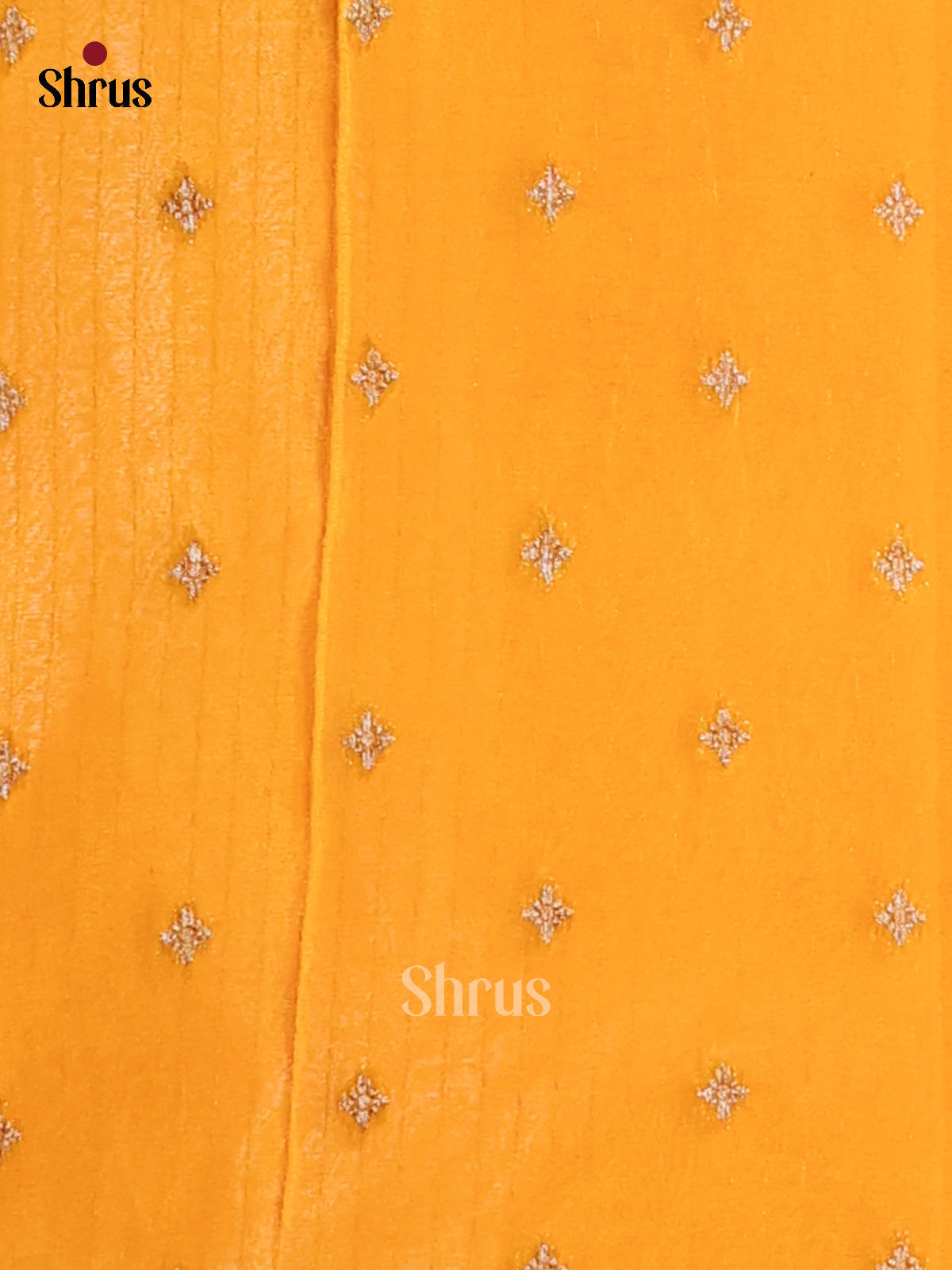 Mambala Yellow(Single Tone)- Semi Georgette Saree - Shop on Shrus.com
