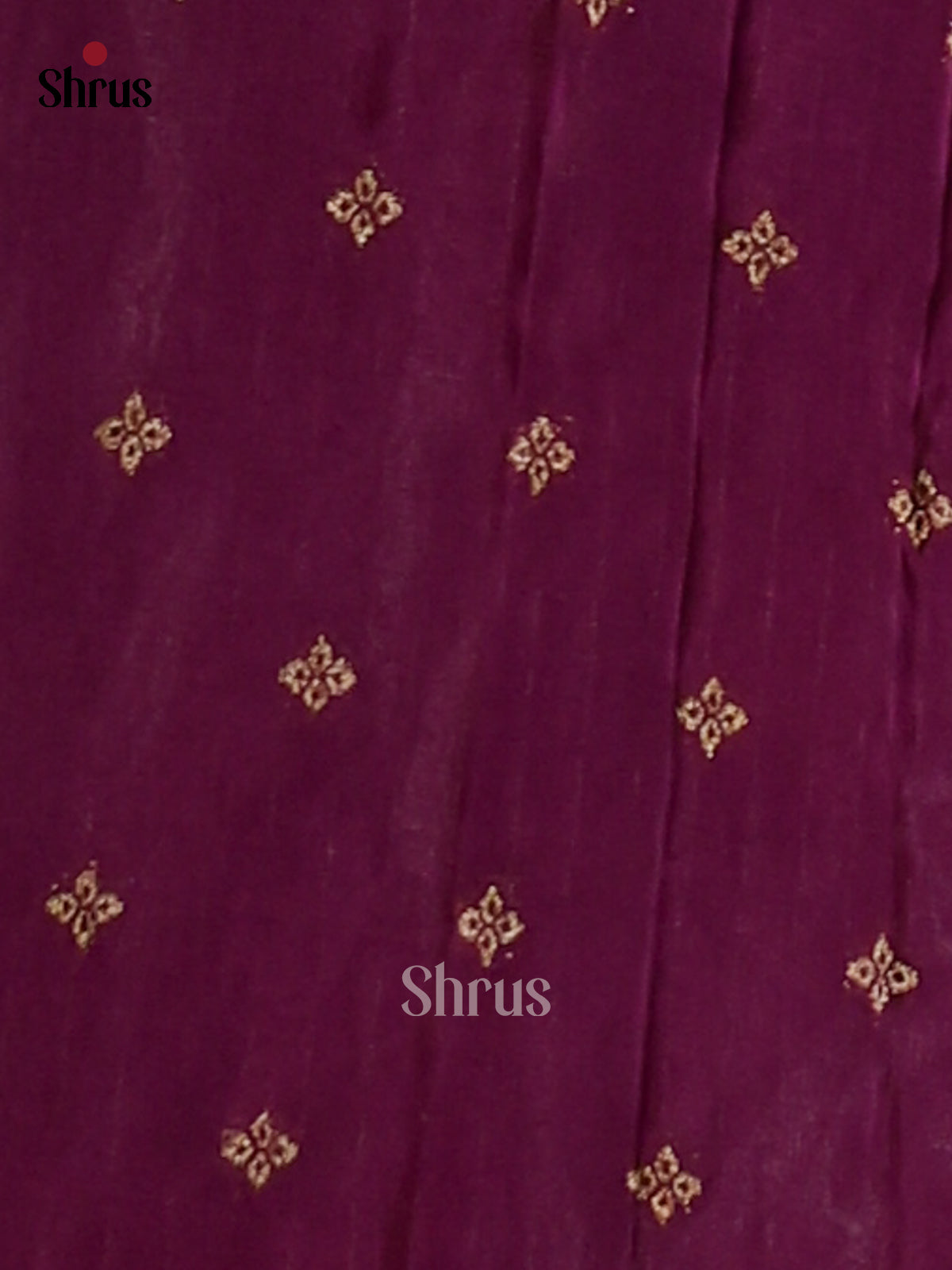 Purple (Single Tone)- Semi Georgette Saree - Shop on Shrus.com
