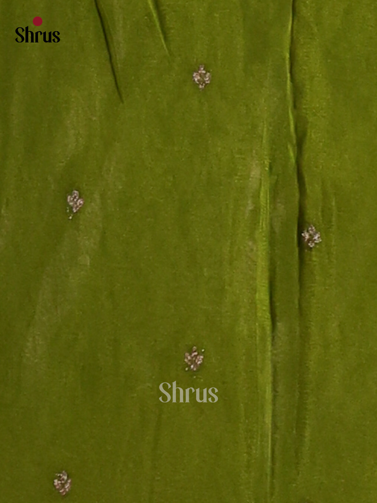 Lite Green(Single Tone)- Semi Georgette Saree - Shop on Shrus.com